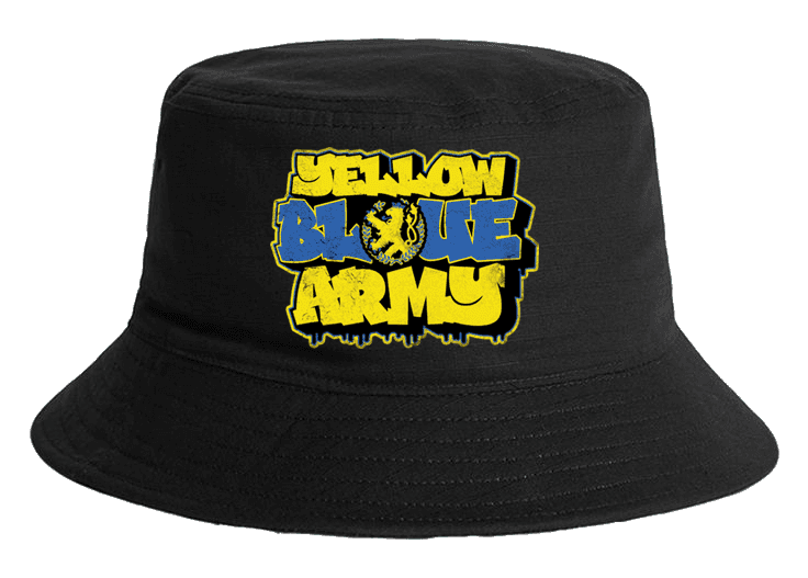 Yellow Blue Army Bucket Hat