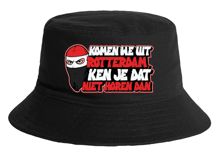 Komen we uit Rotterdam, Ken je dat niet horen dan Bucket Hat