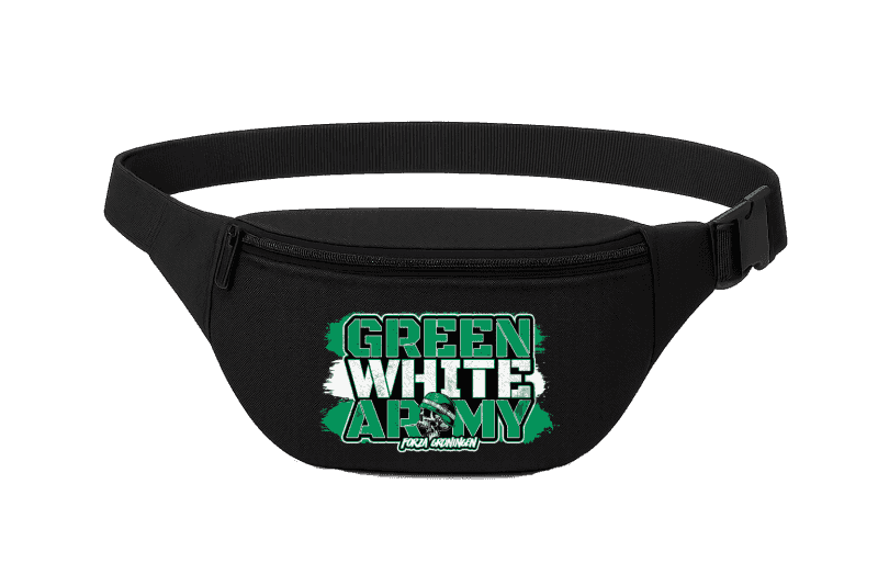 Green white army Fanny Pack