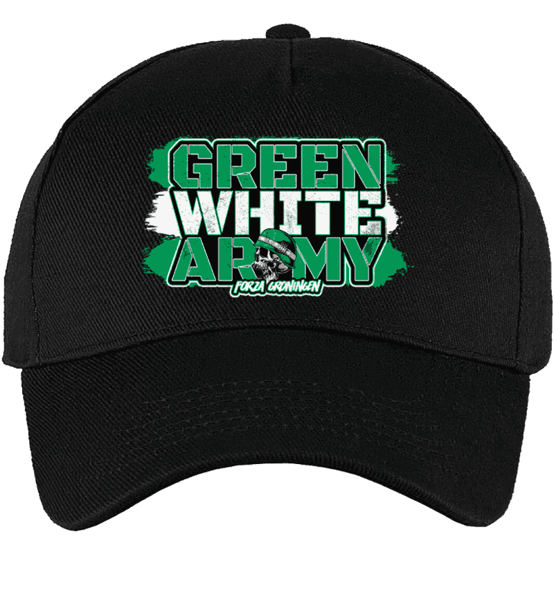 Green white army Cap