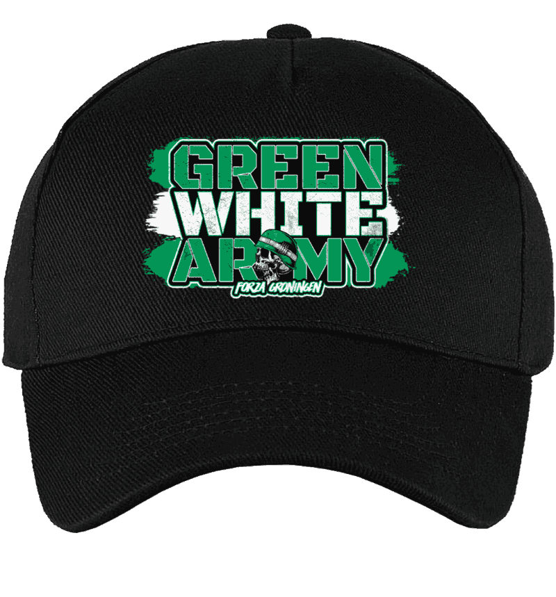 Green white army Cap