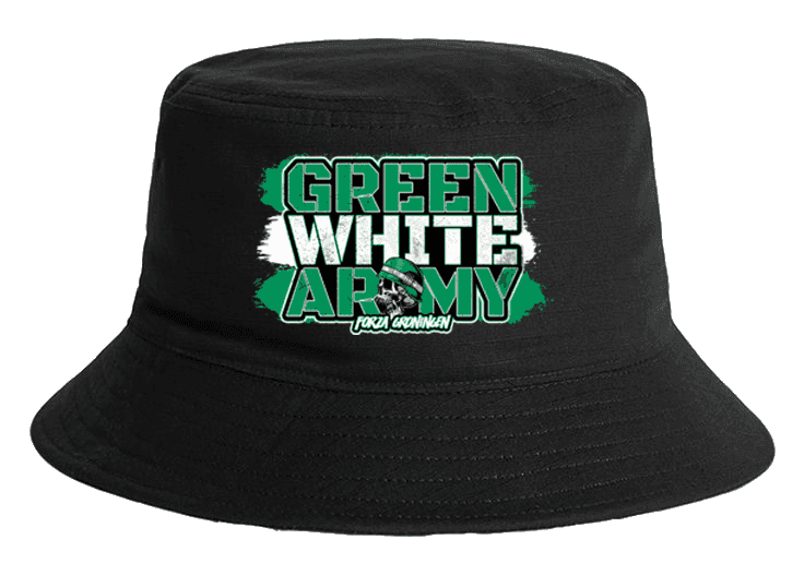 Green white army Bucket Hat