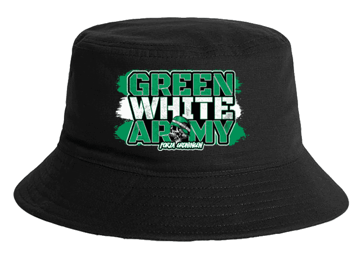 Green white army Bucket Hat