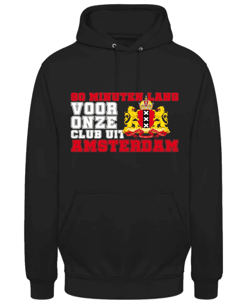 90 Minuten lang voor onze club uit Amsterdam Hoodie