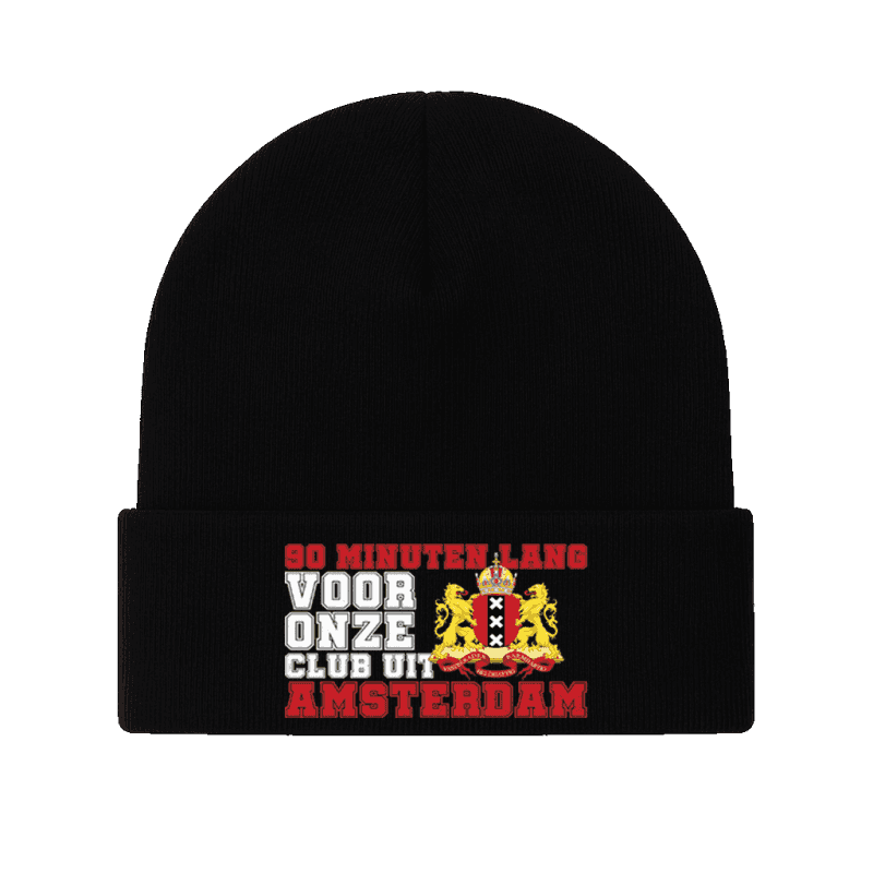 90 Minuten lang voor onze club uit Amsterdam Beanie