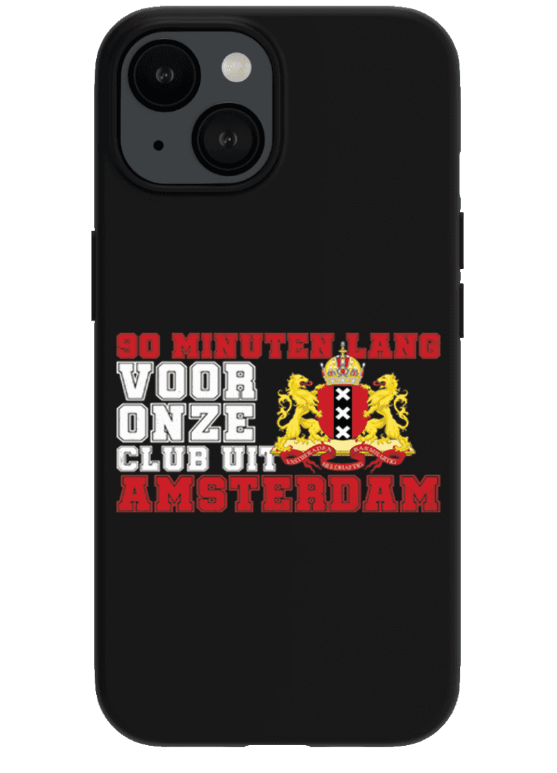 90 Minuten lang voor onze club uit Amsterdam Iphone Case