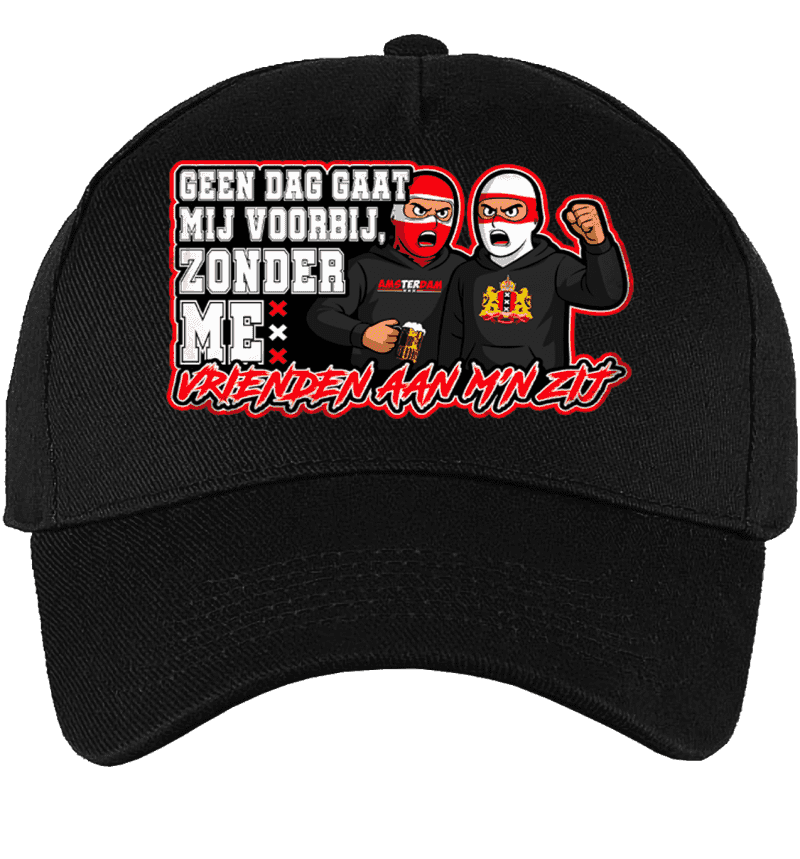 Geen dag gaat mij voorbij zonder me vrienden aan m'n zij Cap
