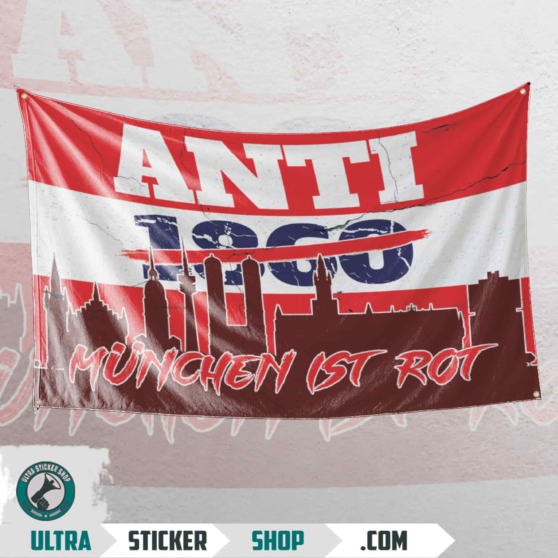 Anti 1860, München ist rot Flag