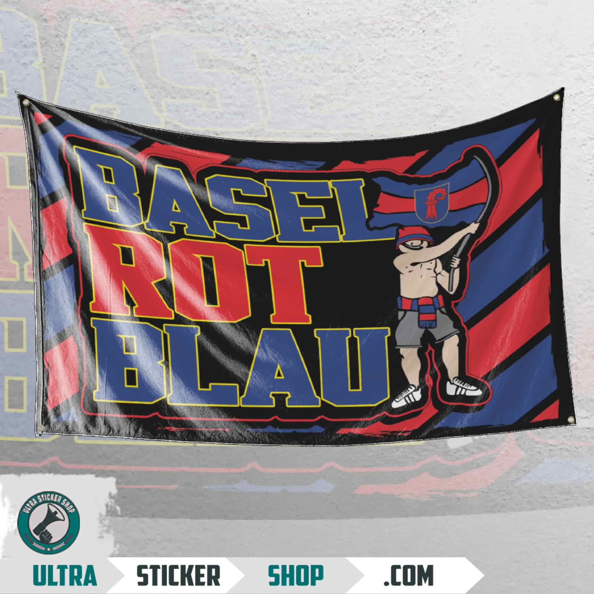 Basel Rot Blau Flag