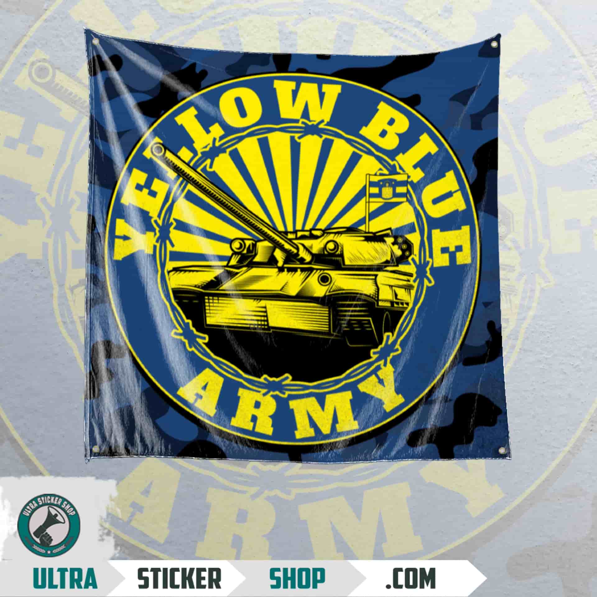 Brøndby Yellow blue army Flag