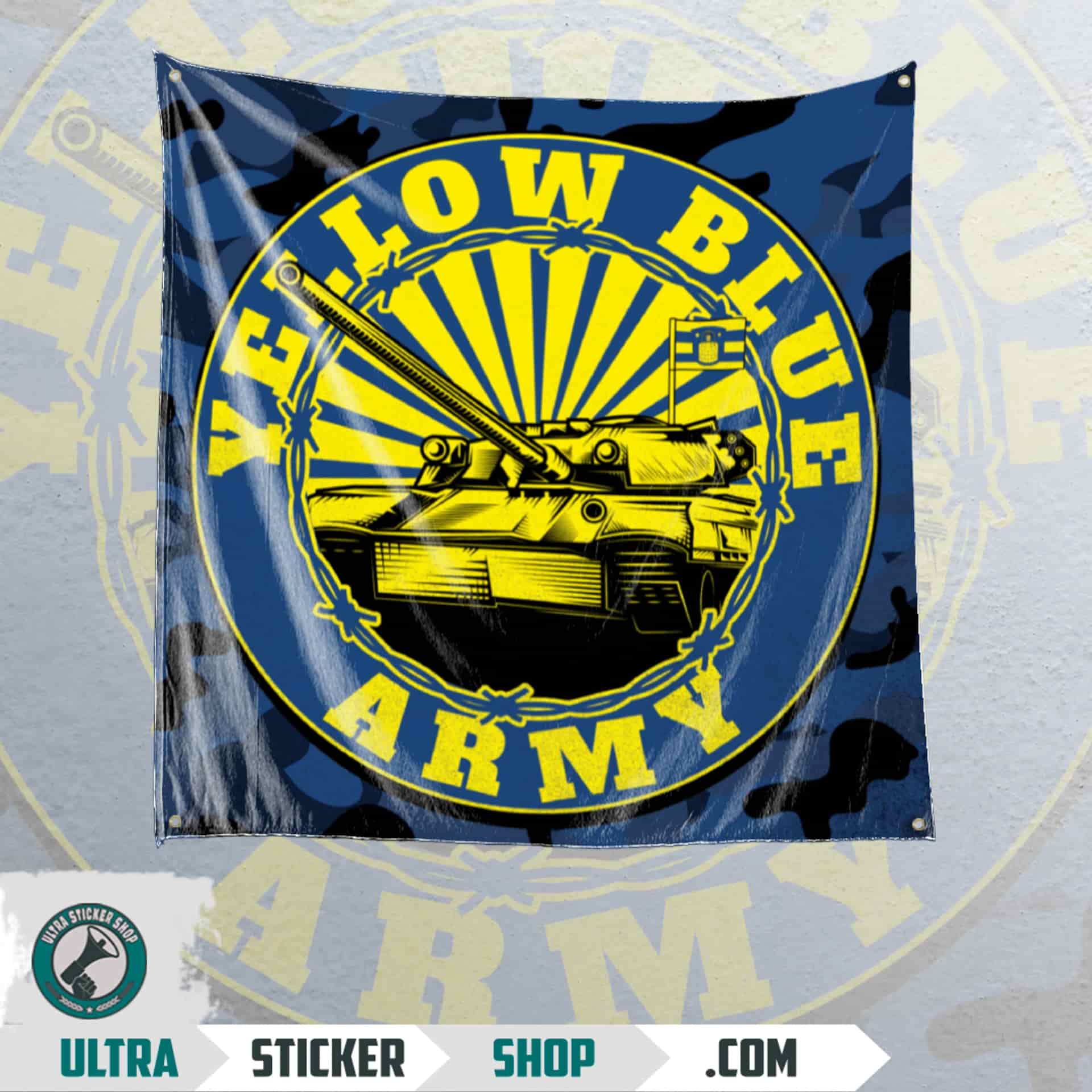 Brøndby Yellow blue army Flag