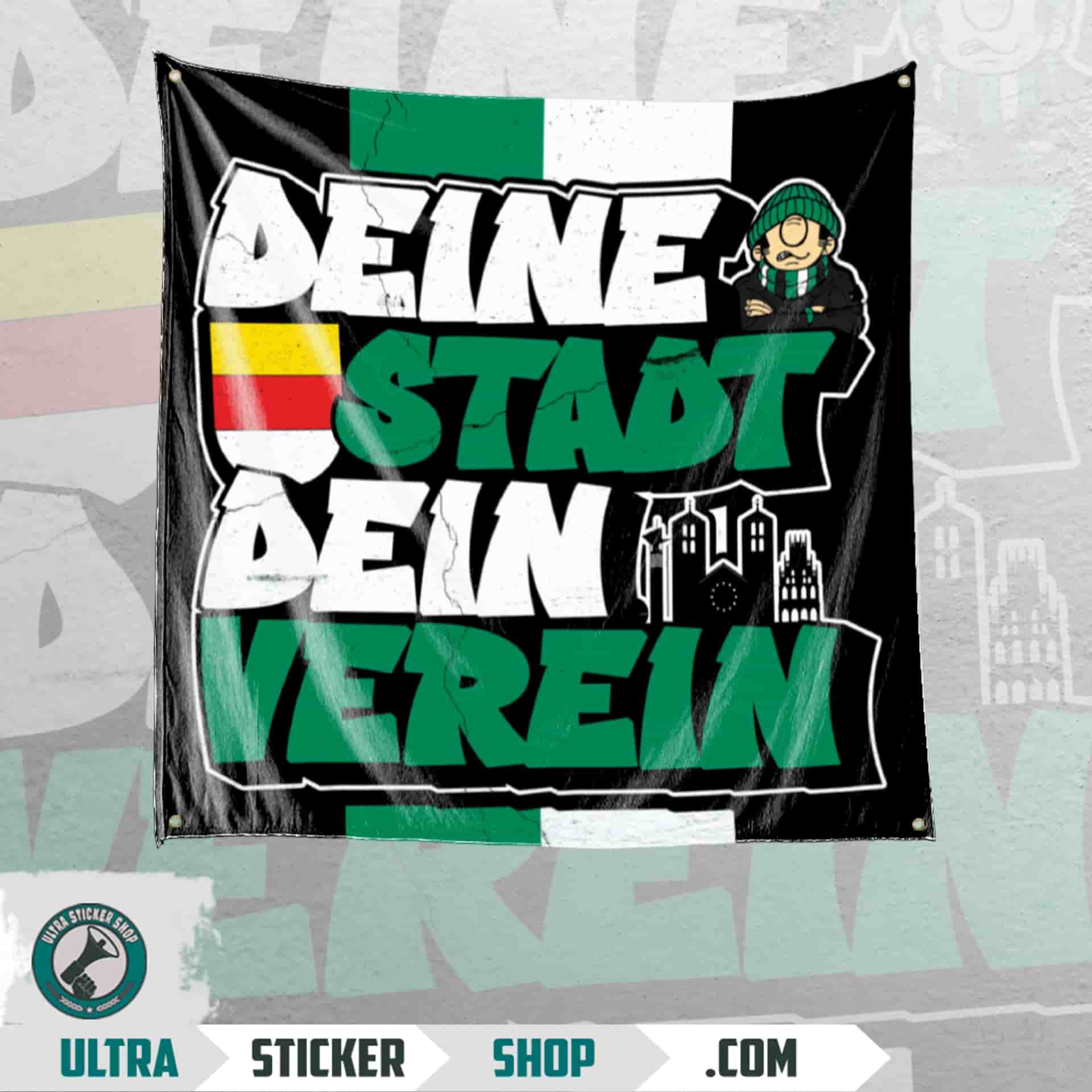 Deine stadt dein verein Flag