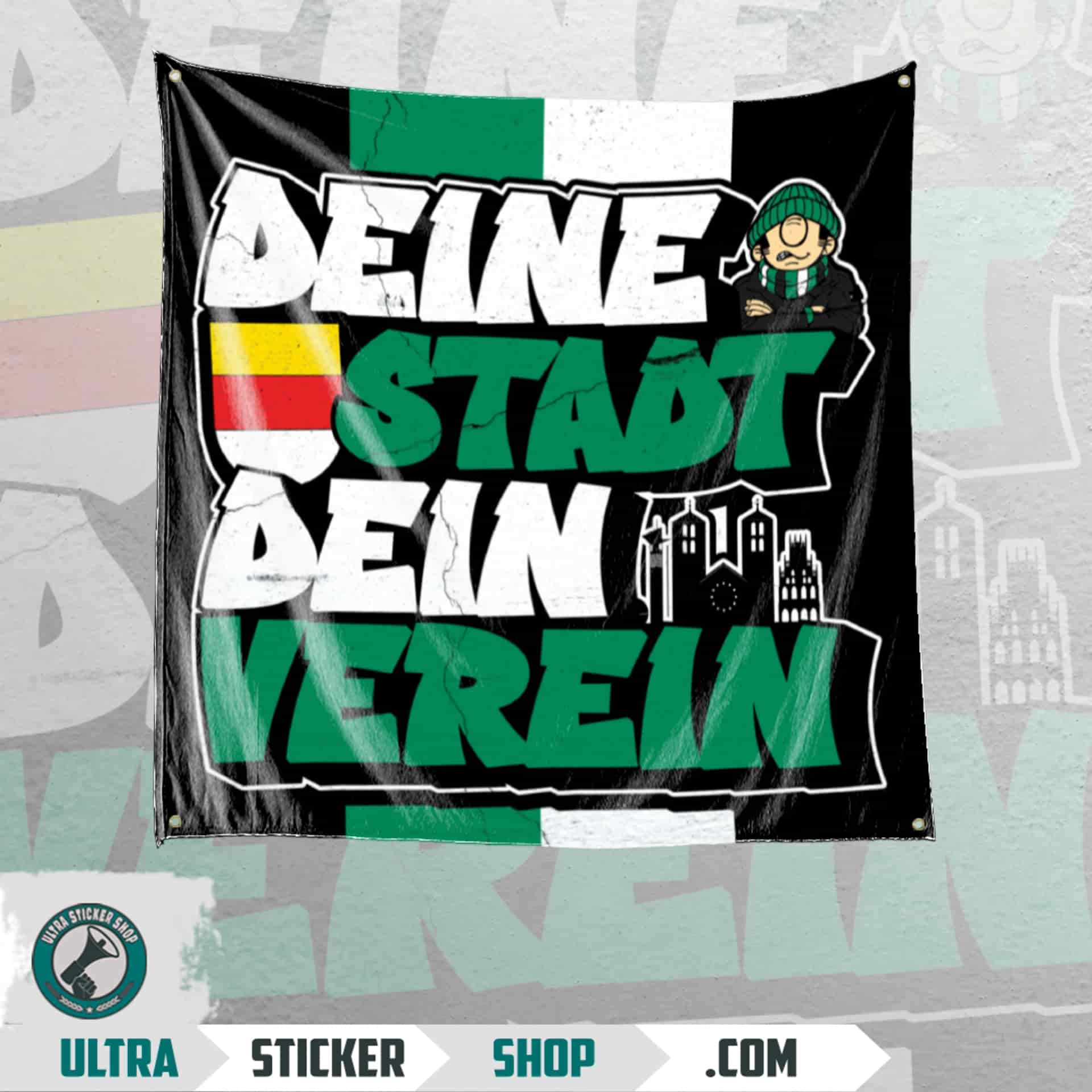 Deine stadt dein verein Flag