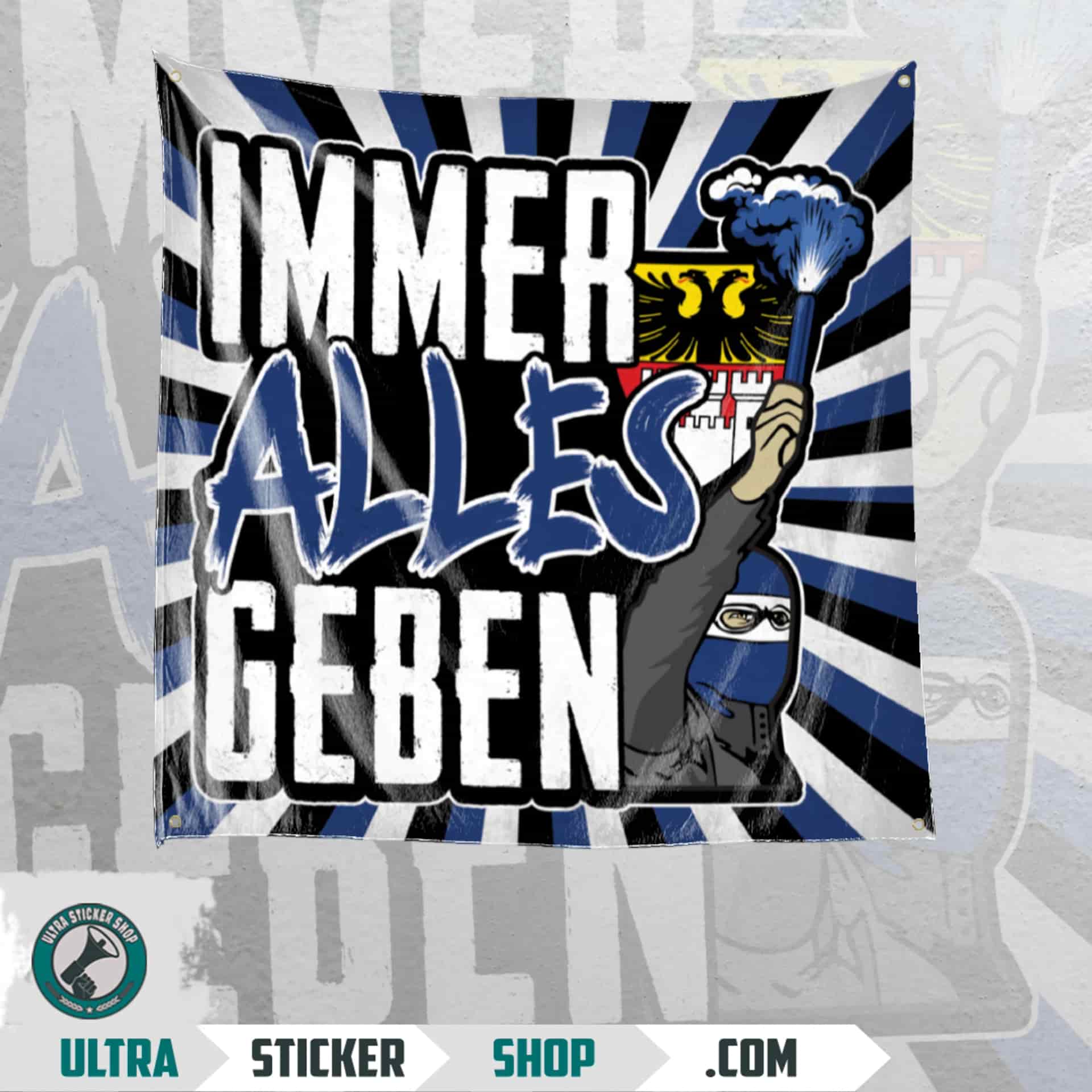 Immer alles geben Flag