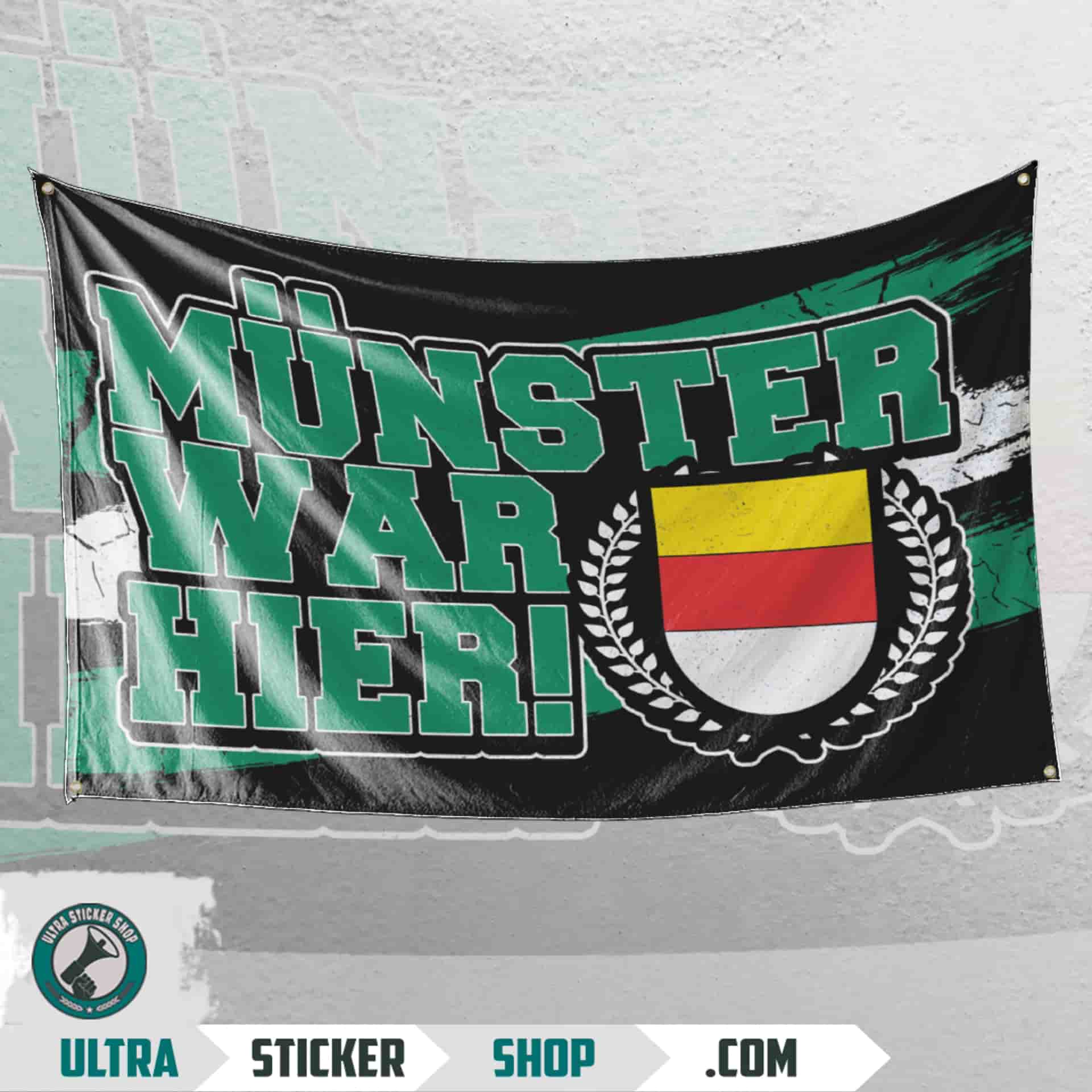 Münster war hier Flag
