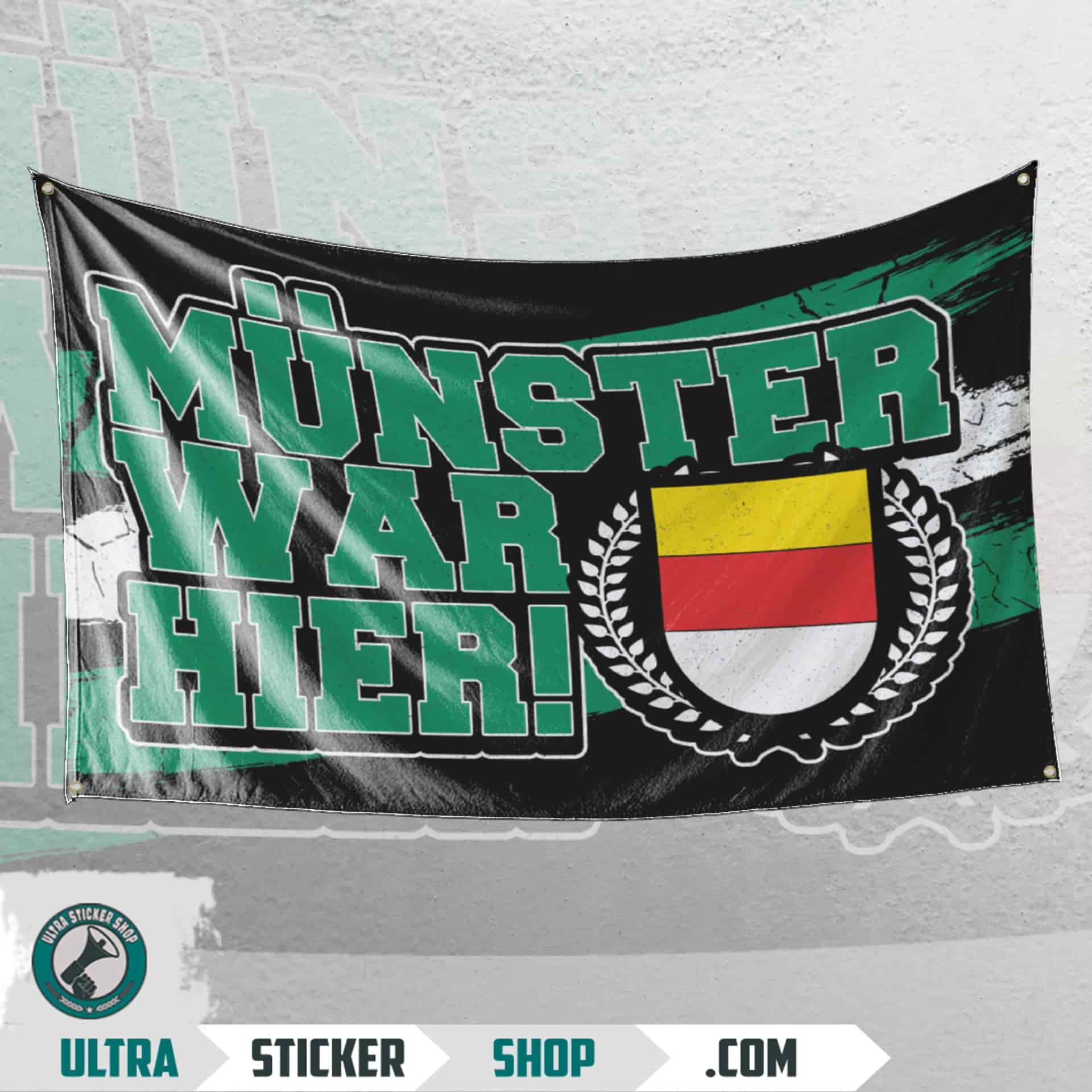 Münster war hier Flag