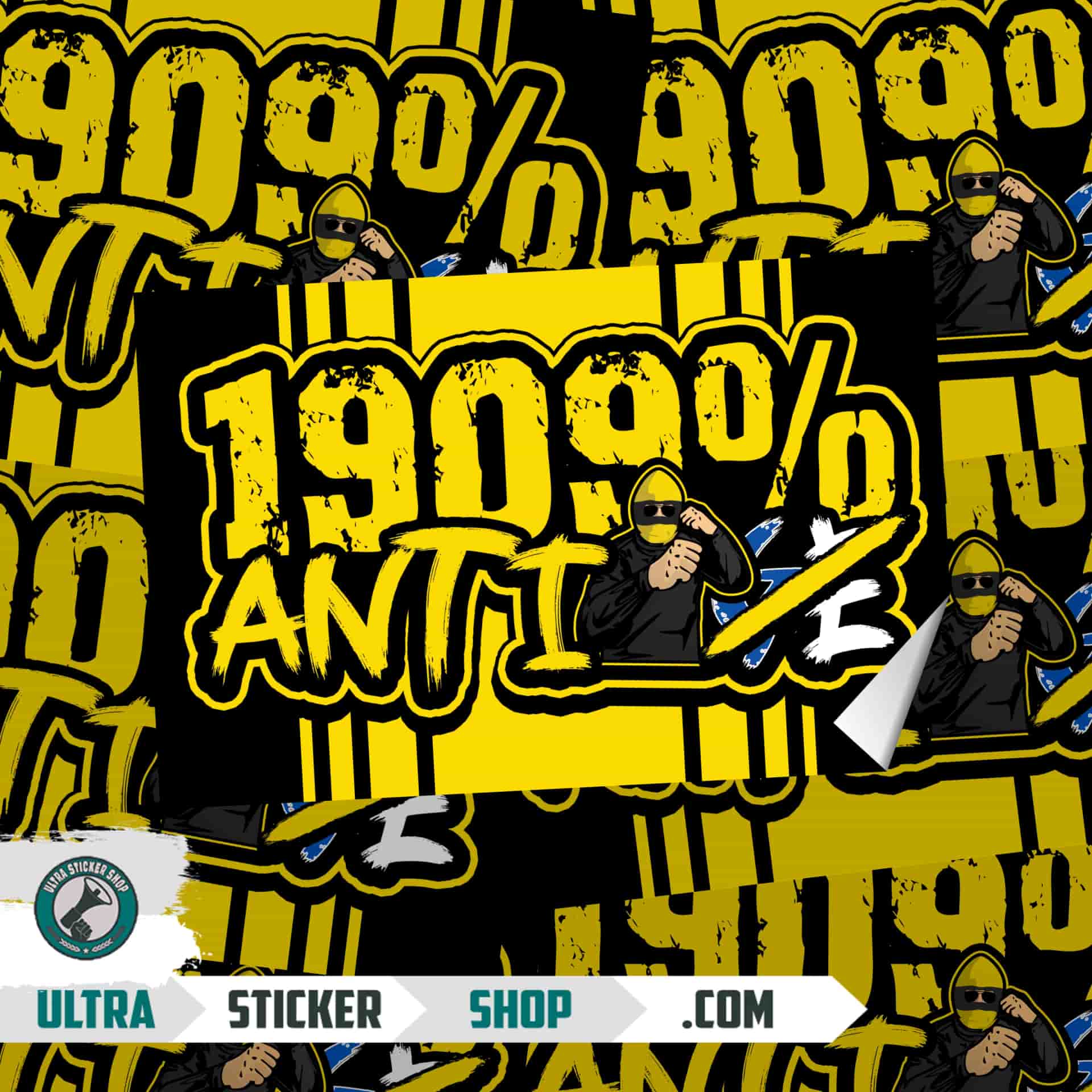 1909% anti GE Stickers