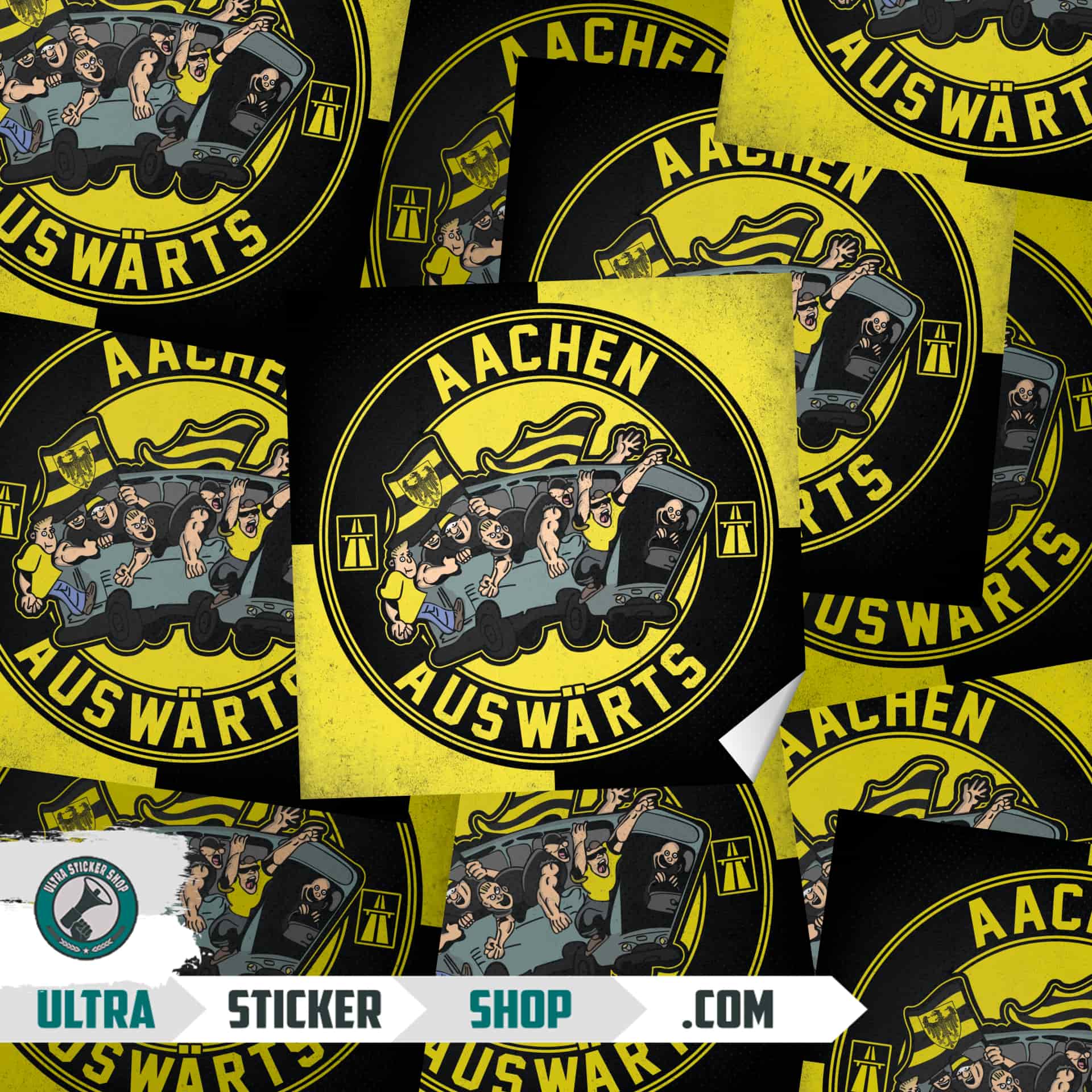 Aachen auswärts Stickers