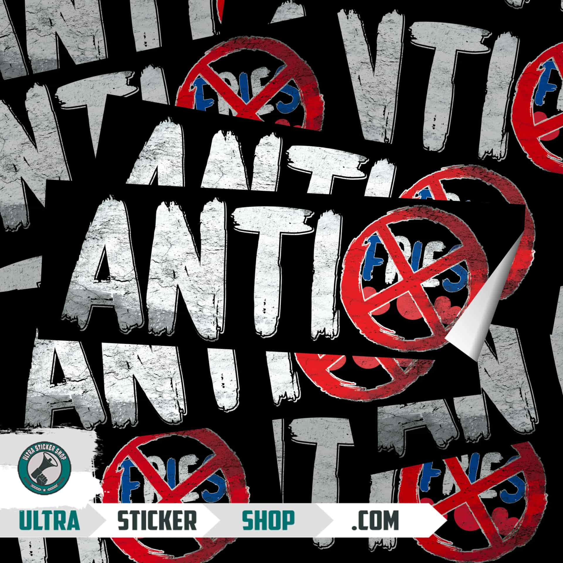 Anti fries Stickers