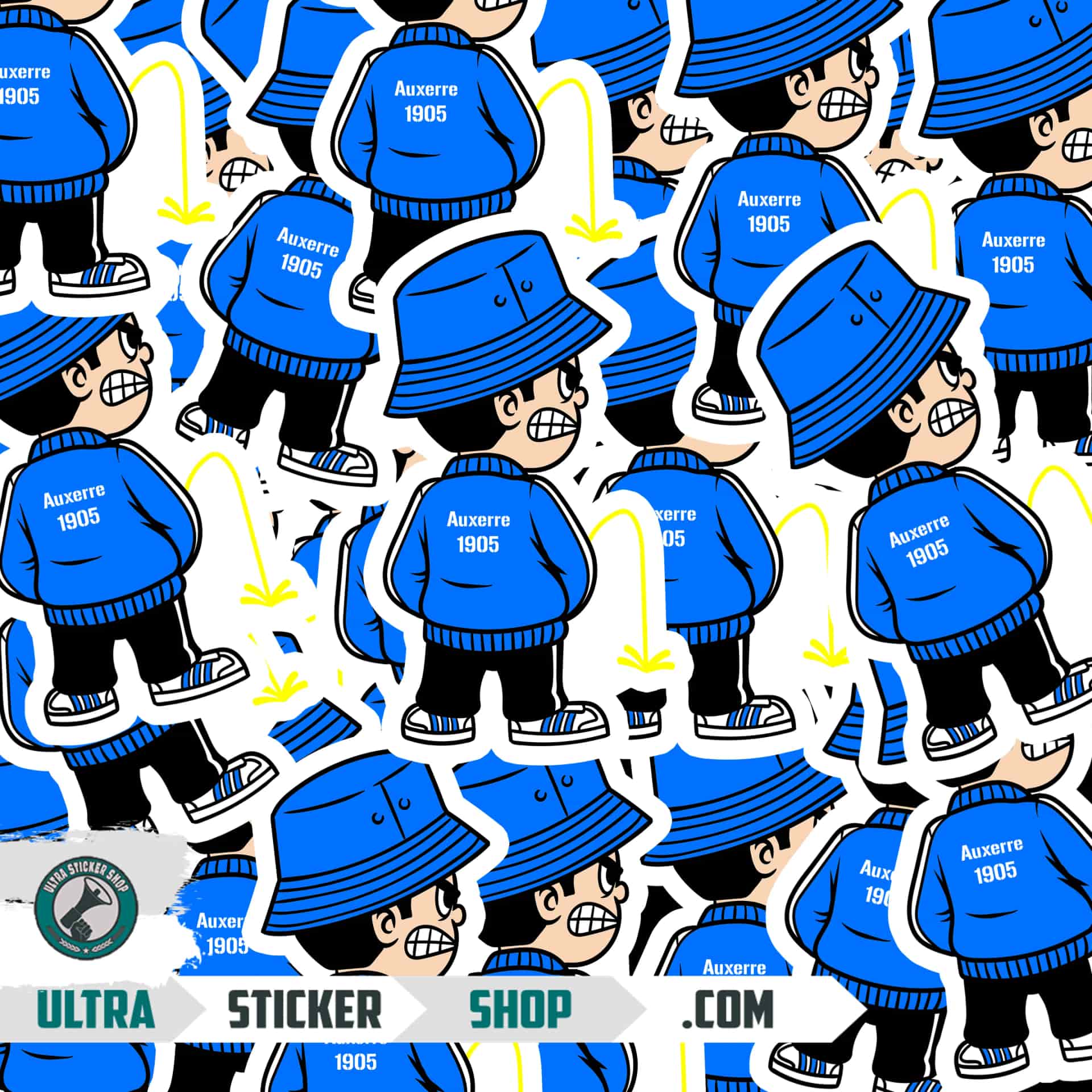 Auxerre 1905 Pee Kid Stickers