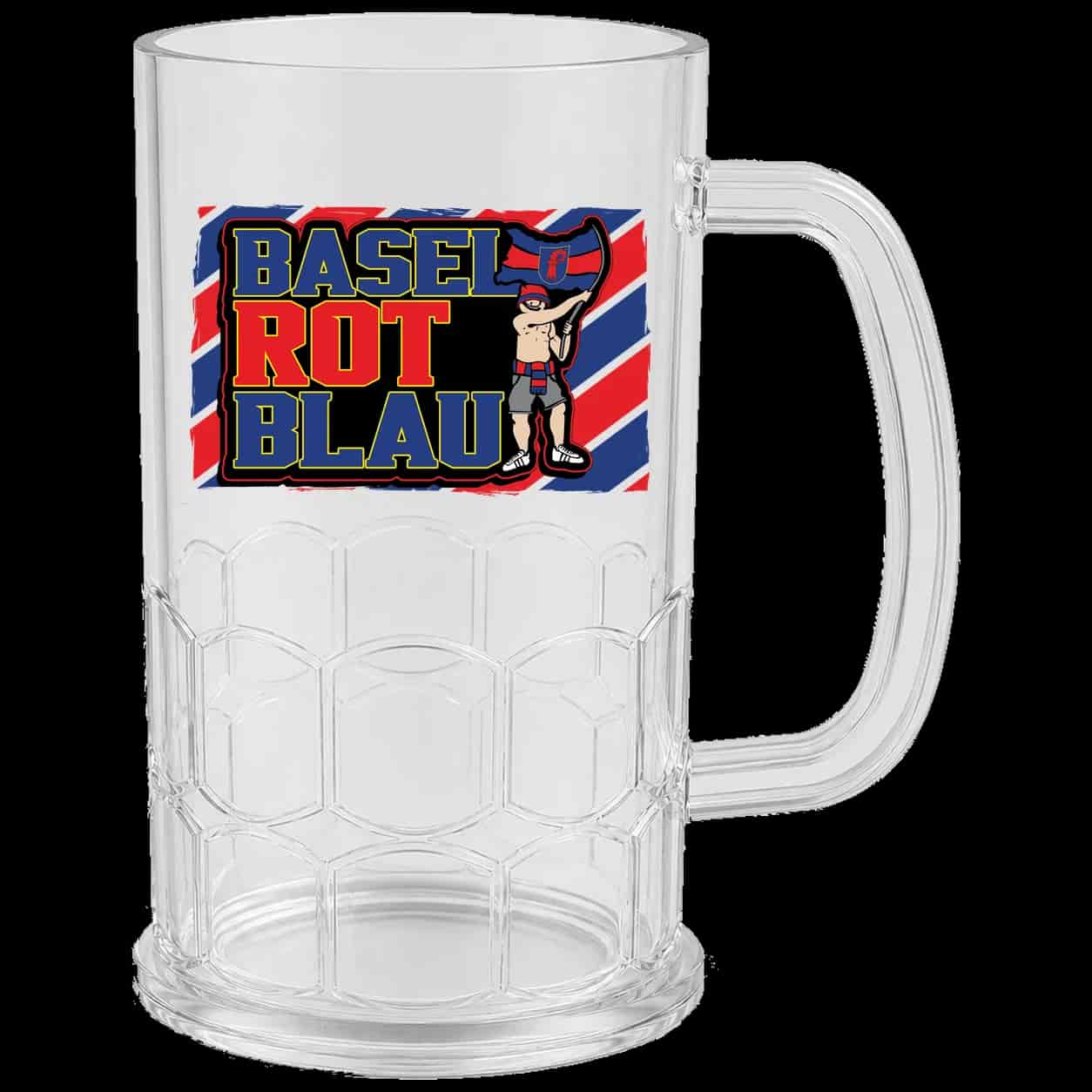 Basel Rot Blau Beer Mug