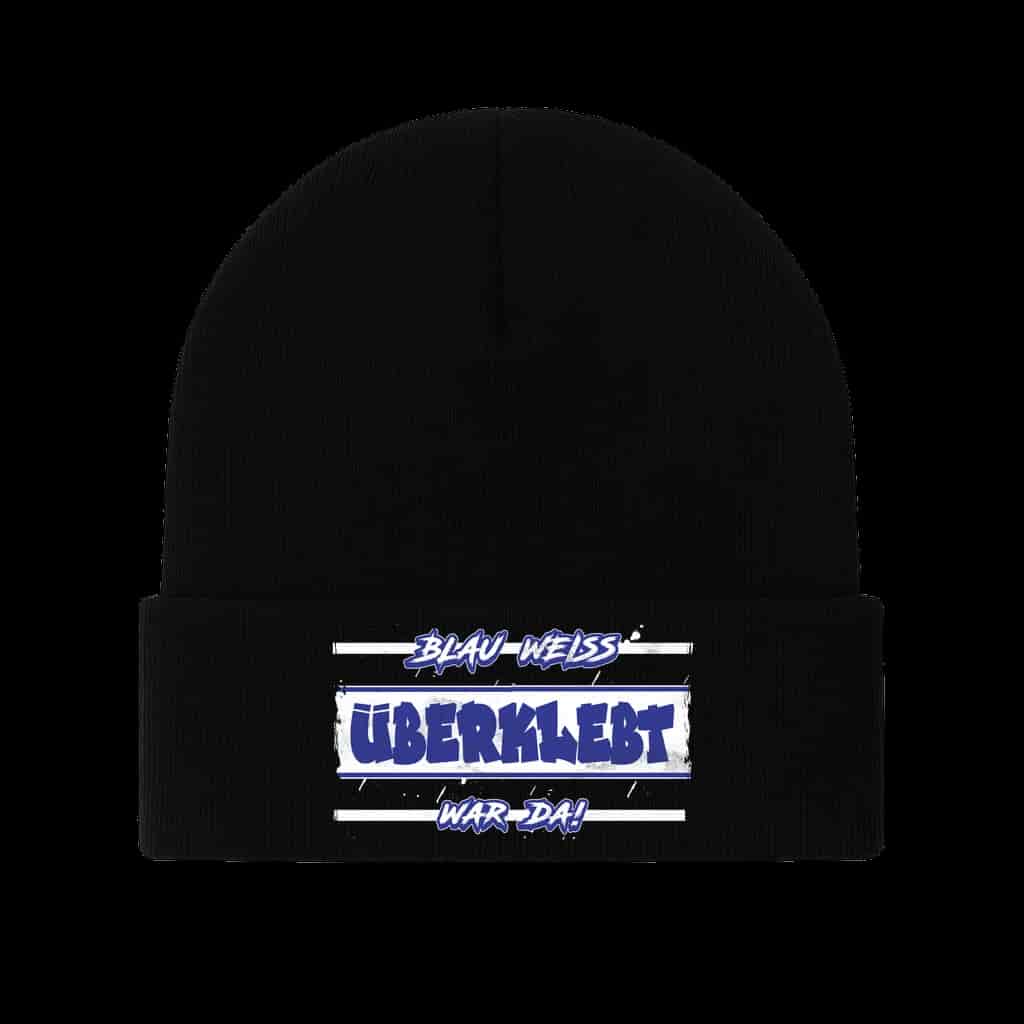 überklebt blau weiss war da! Beanie