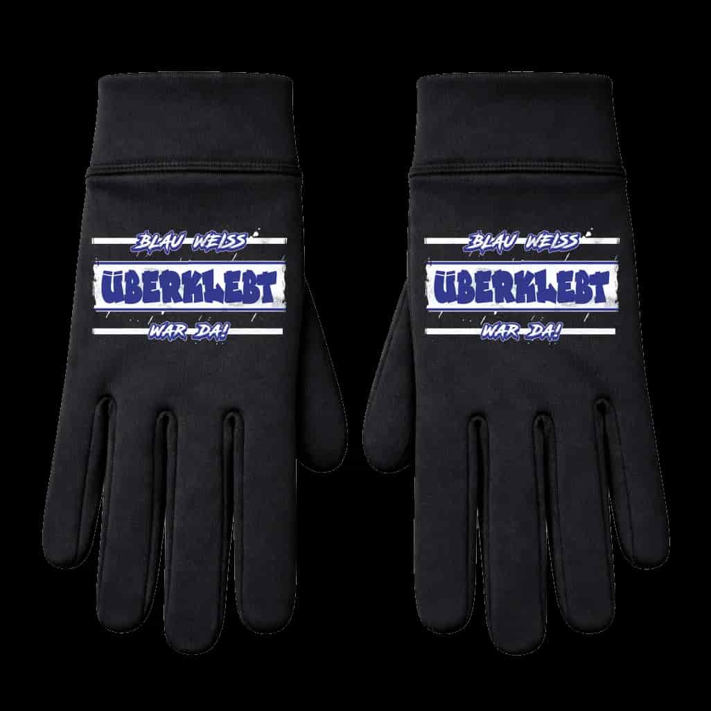überklebt blau weiss war da! Gloves