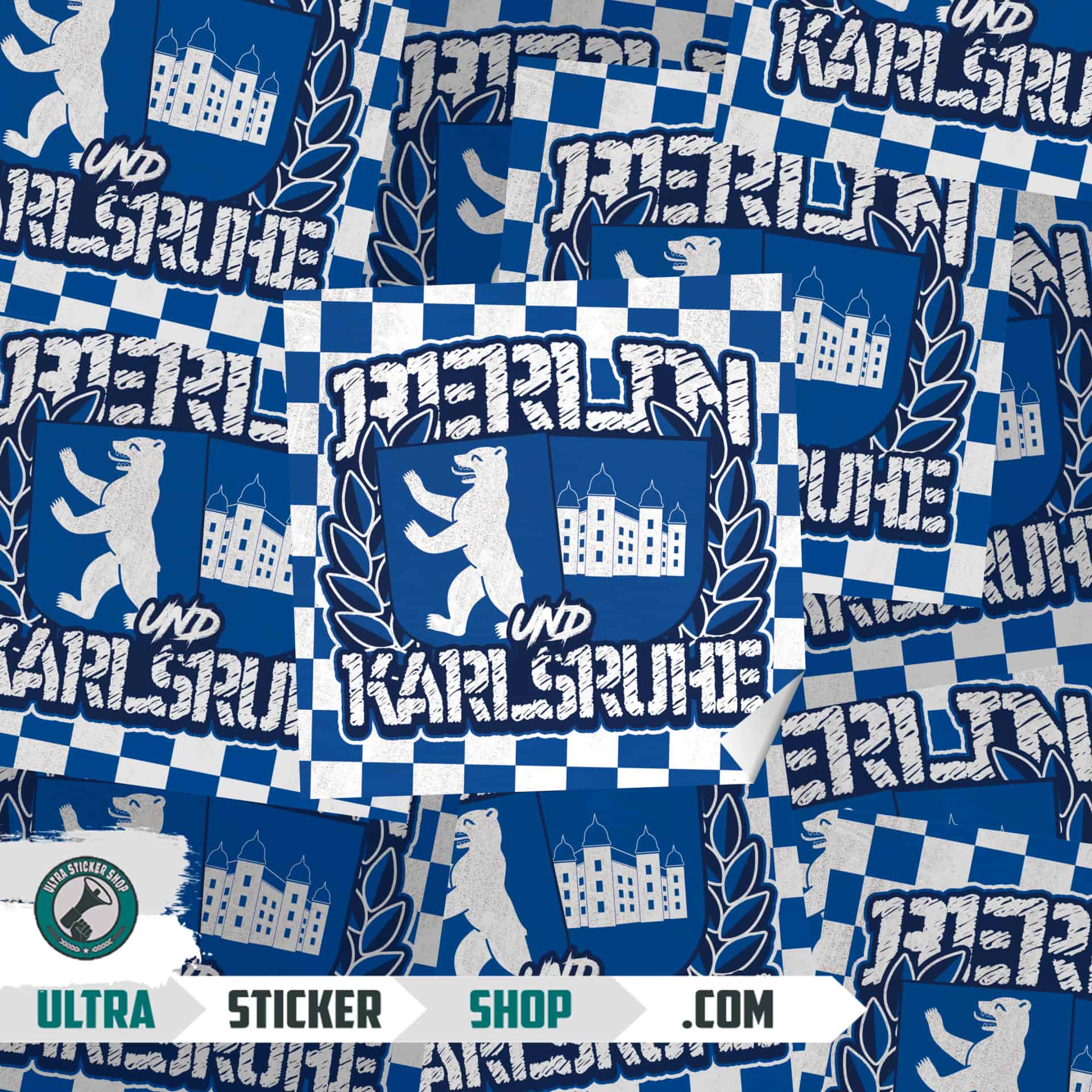 Berlin und Karlsruhe Stickers