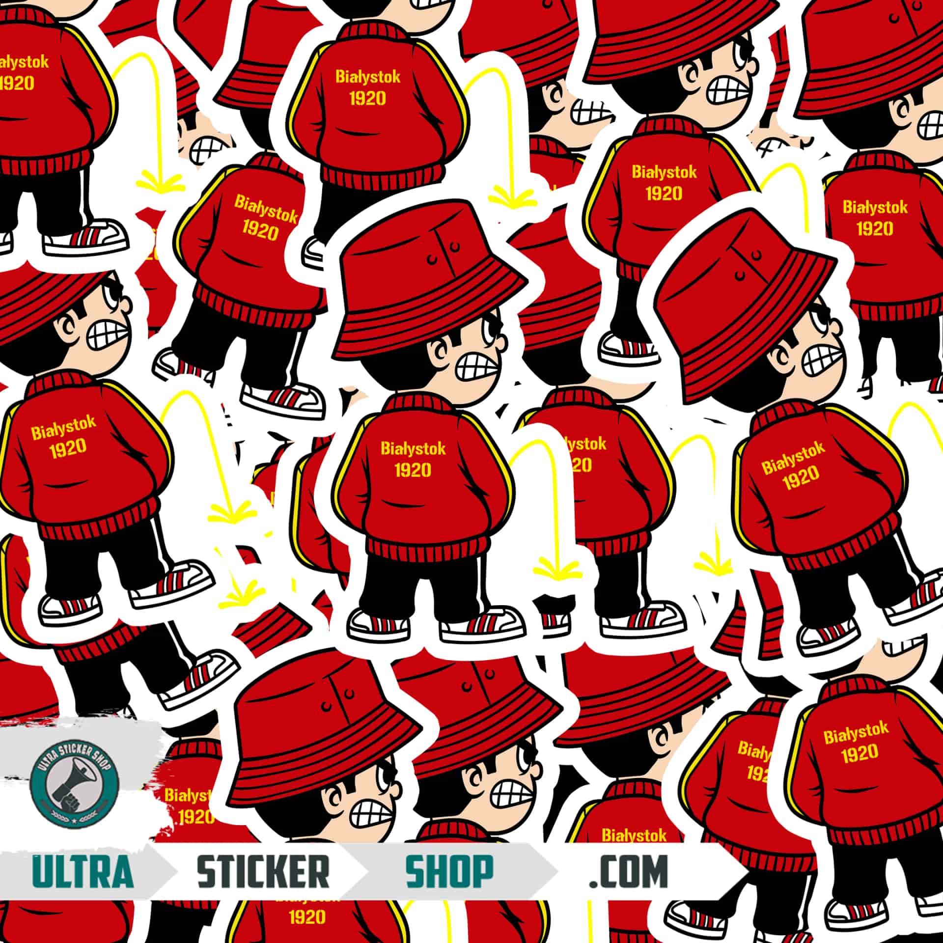 Białystok 1920 Pee Kid Stickers