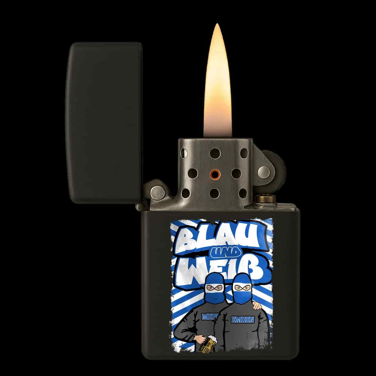 Blau und Weiß Lighter