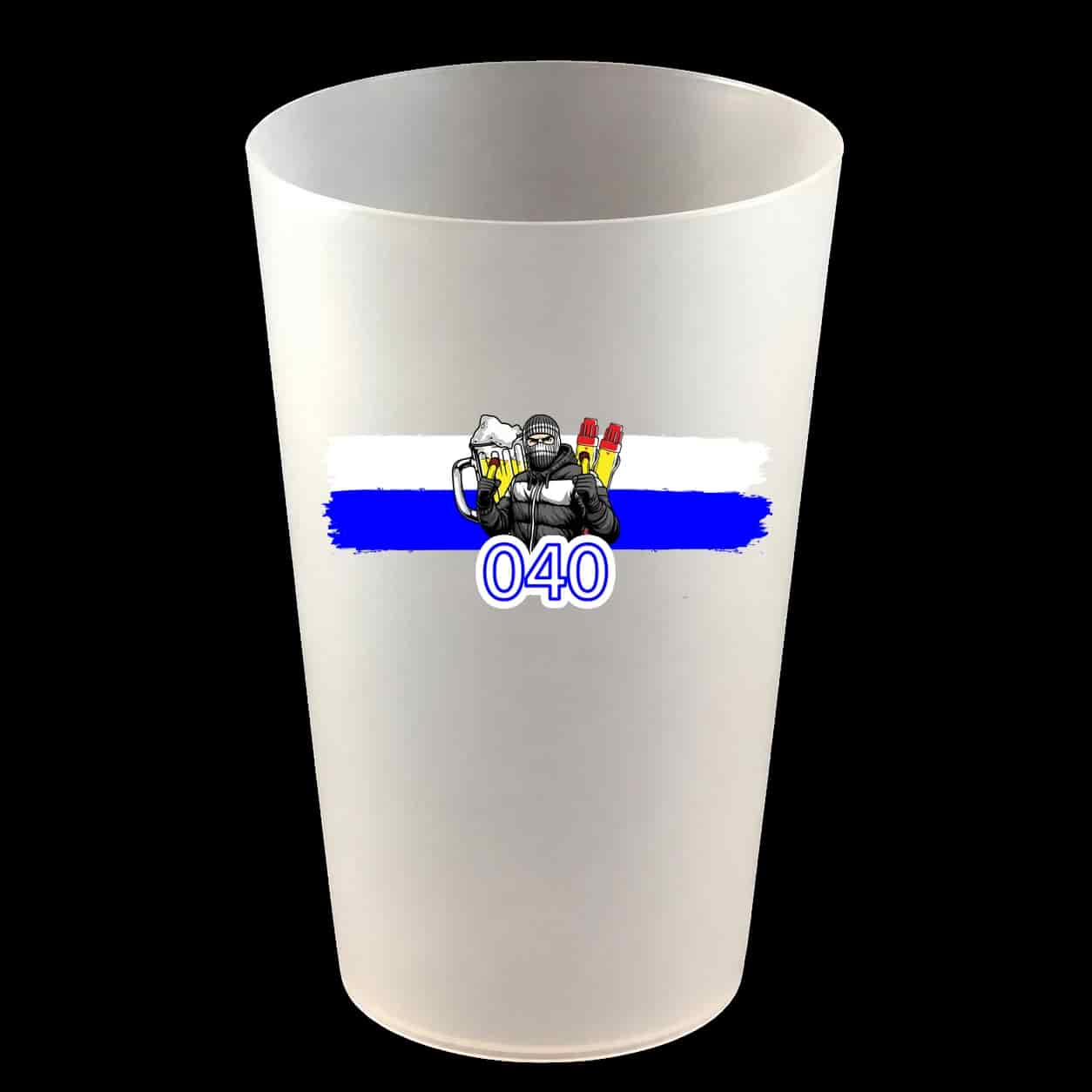 (Blauw-wit) 040 Hardcup