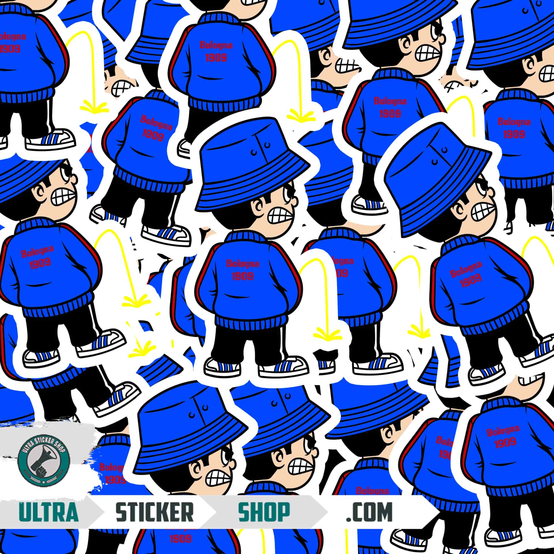 Bologna 1909 Pee Kid Stickers