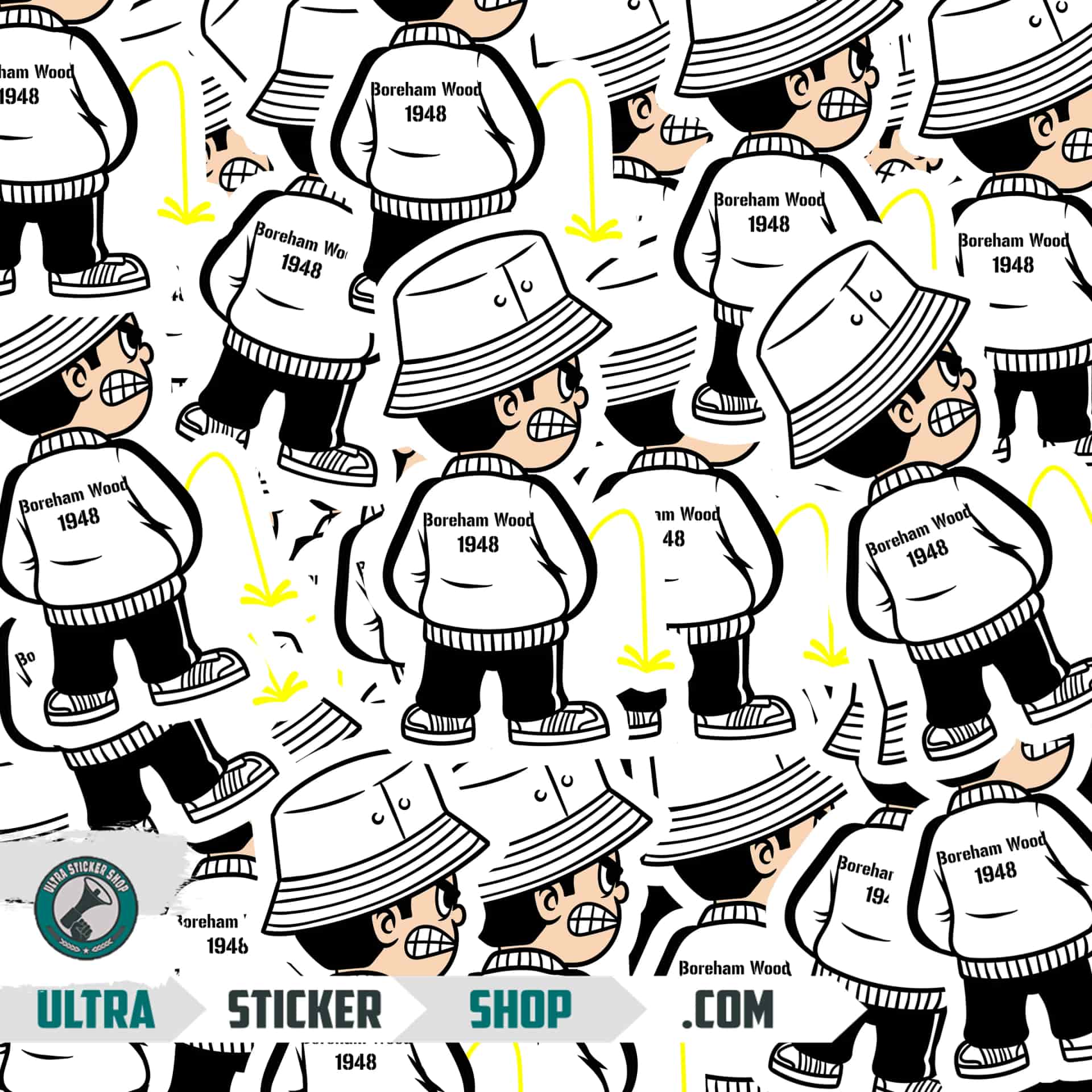Boreham Wood 1948 Pee Kid Stickers