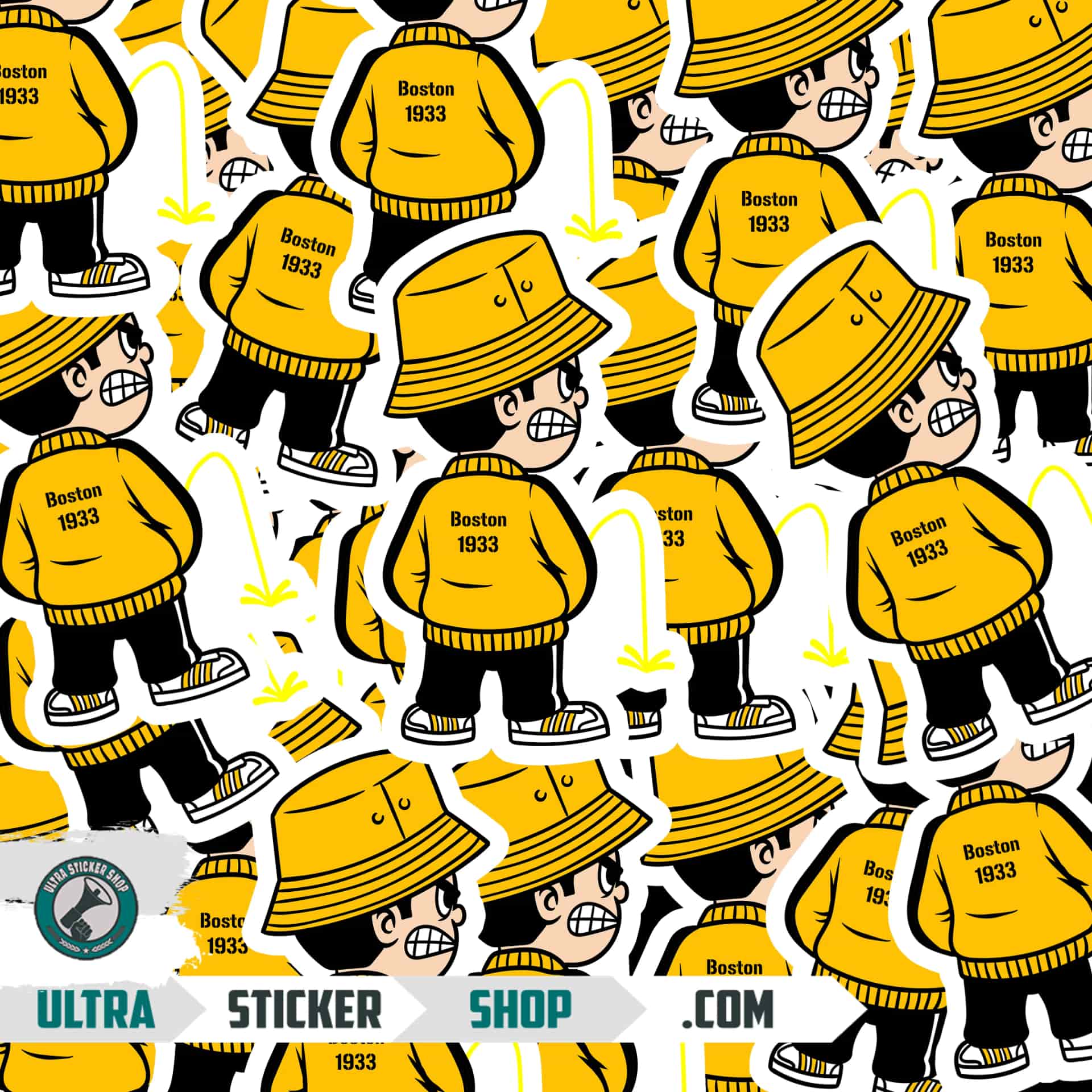 Boston 1933 Pee Kid Stickers