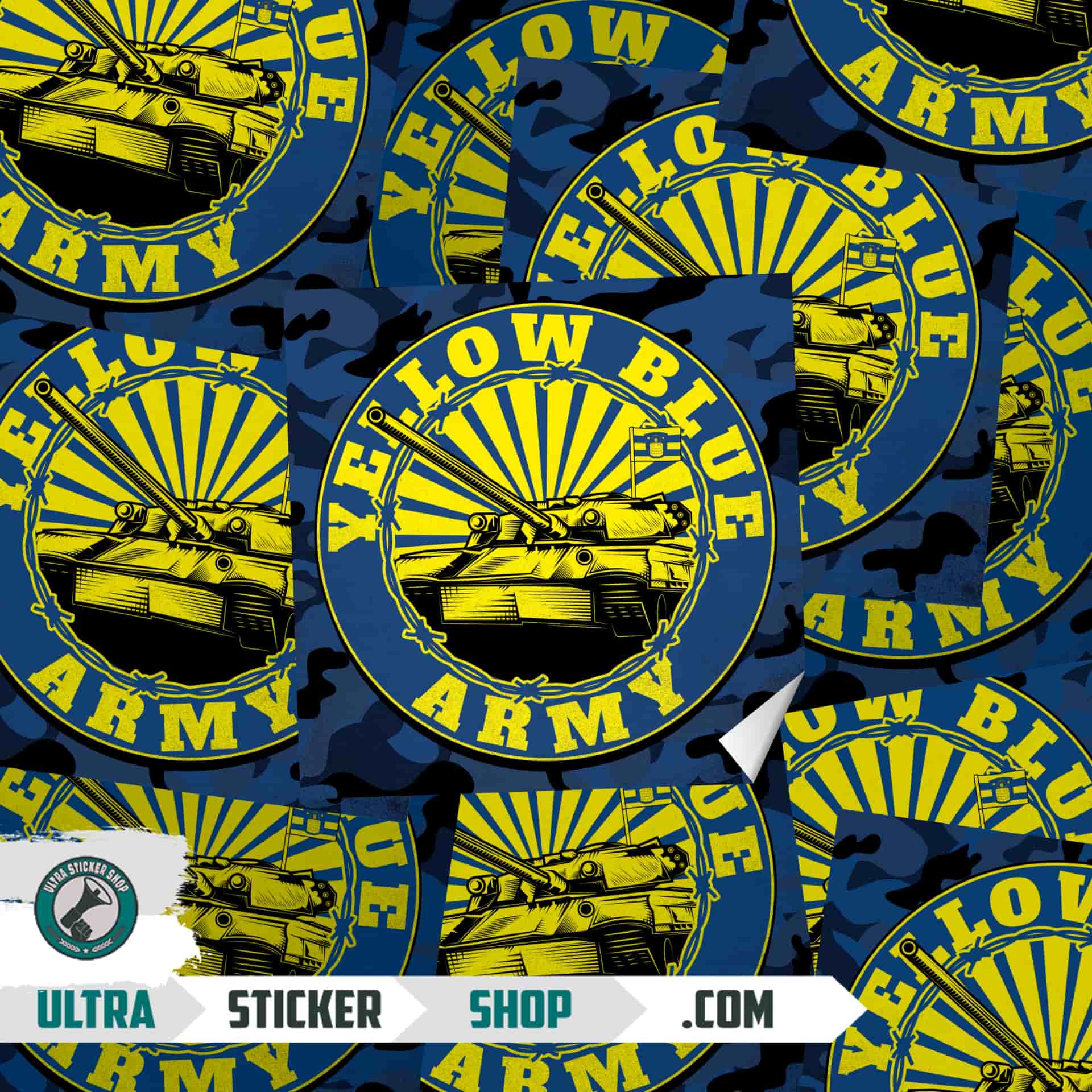 Brøndby Yellow blue army Stickers