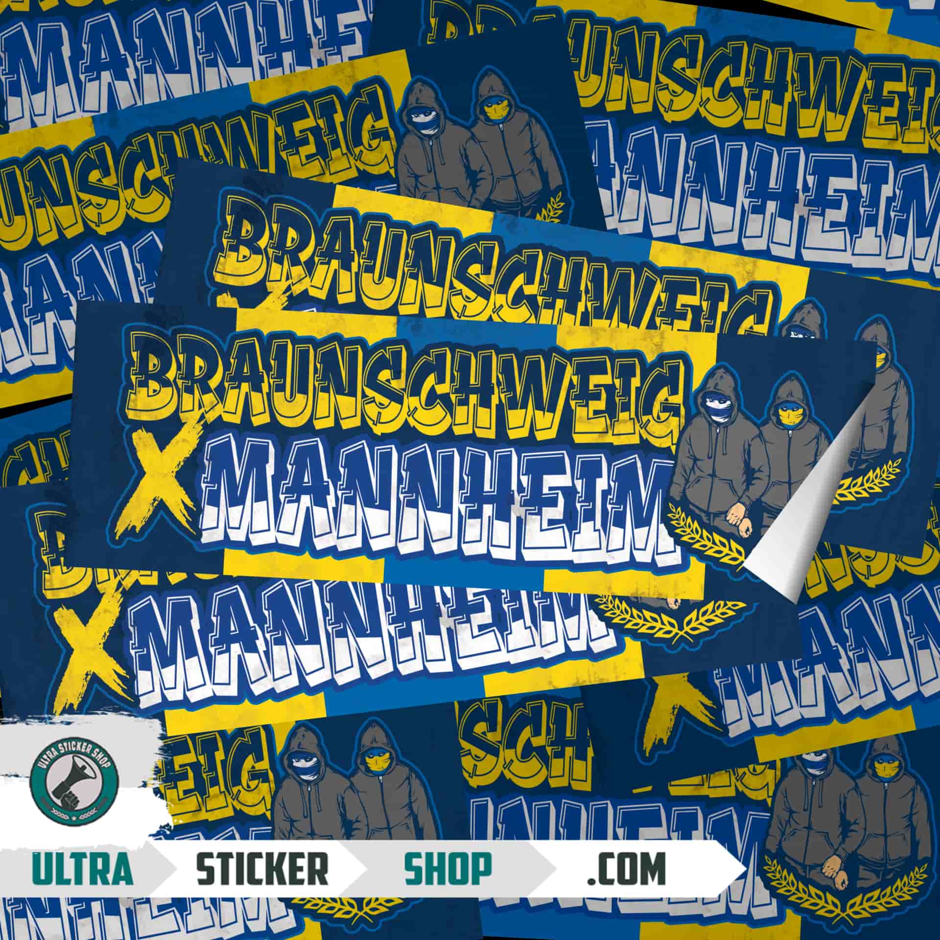Braunschweig X mannheim Stickers