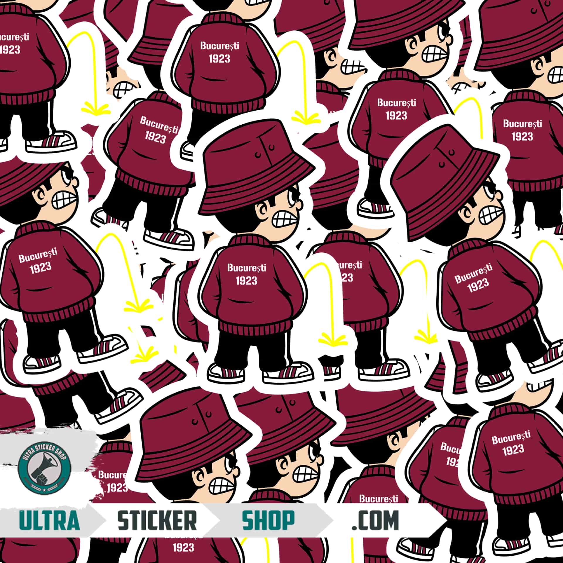 Bucureşti 1923 Pee Kid Stickers