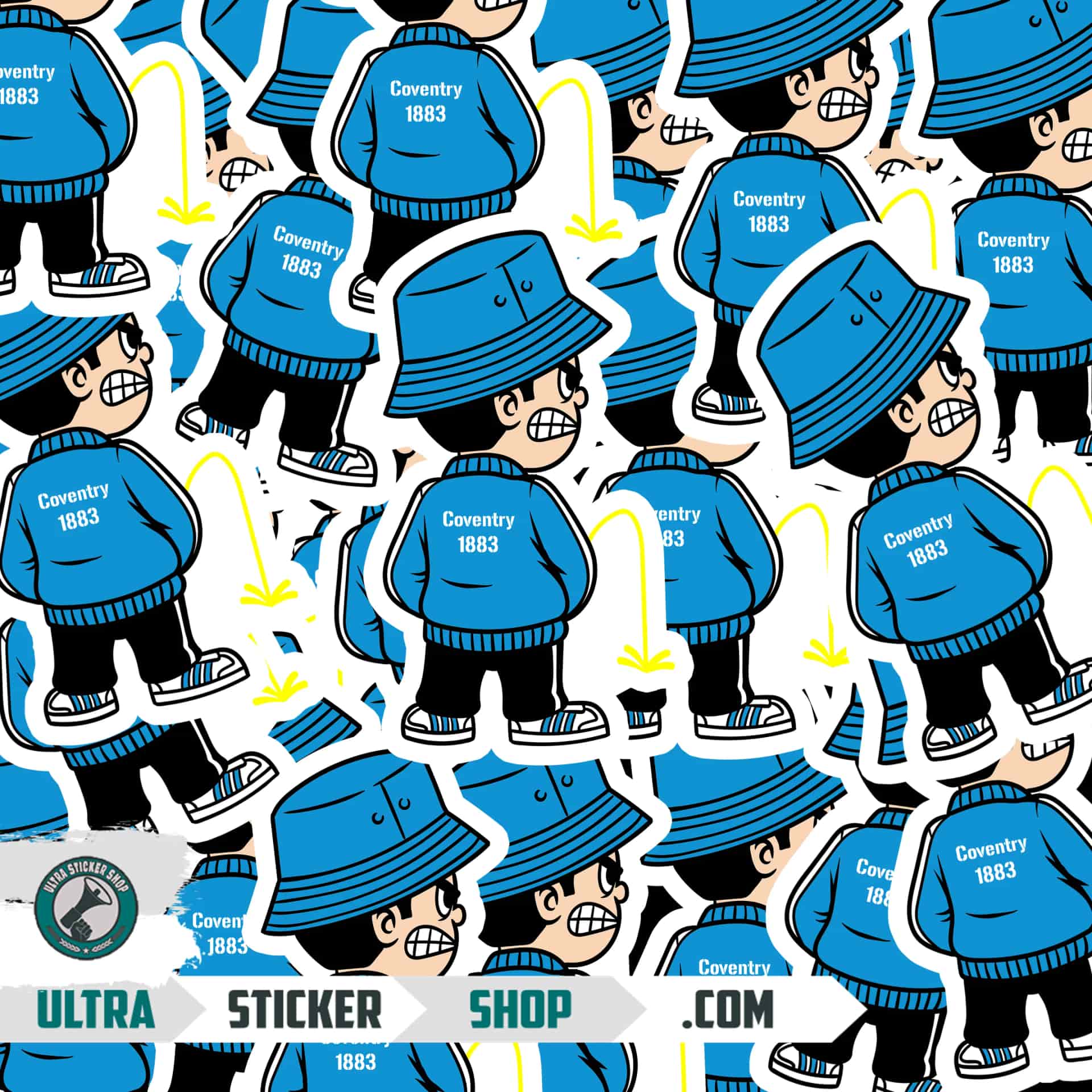 Coventry 1883 Pee Kid Stickers