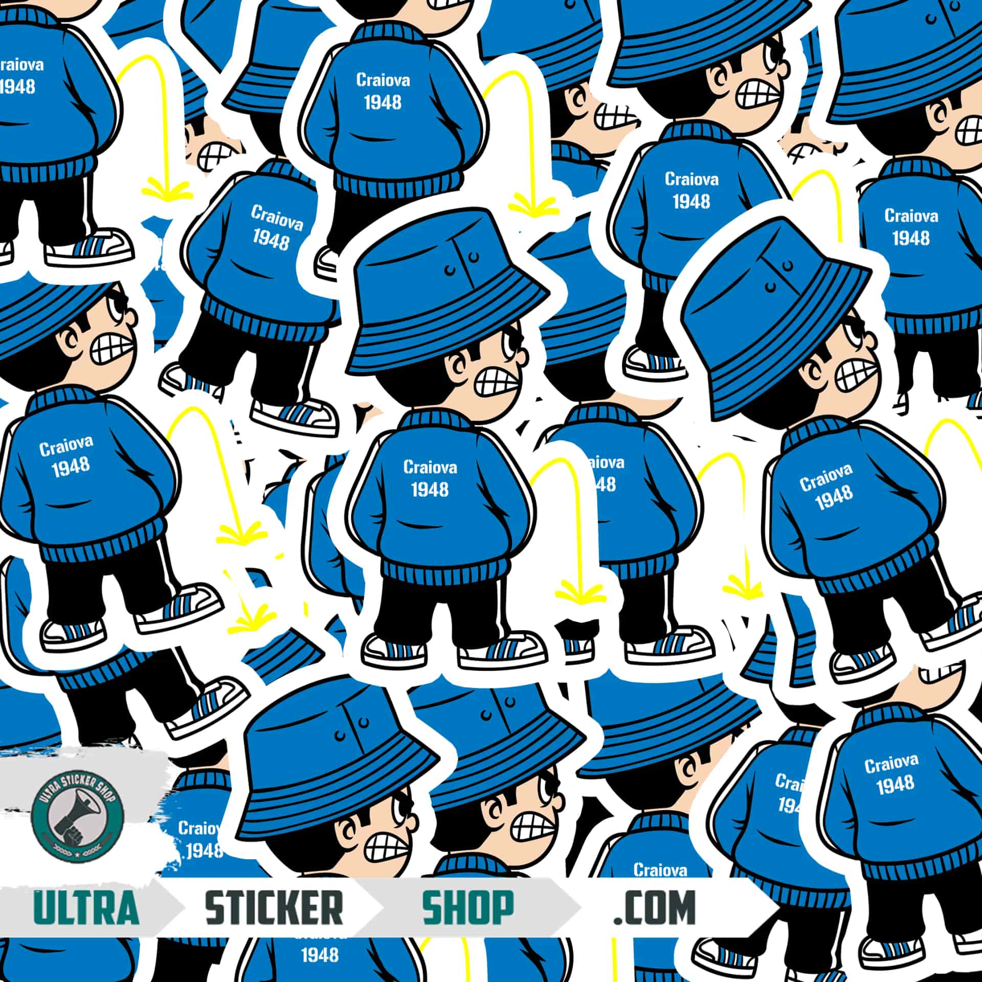 Craiova 1948 Pee Kid Stickers