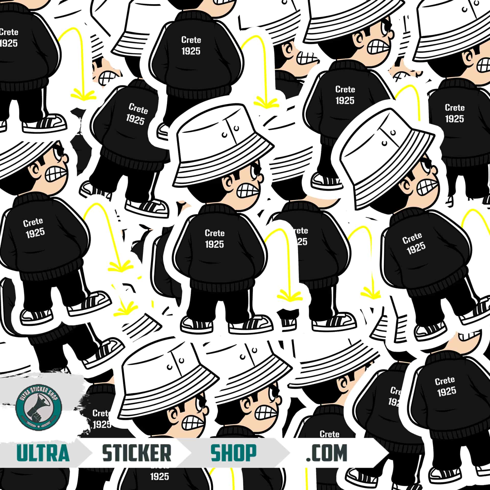Crete 1925 Pee Kid Stickers