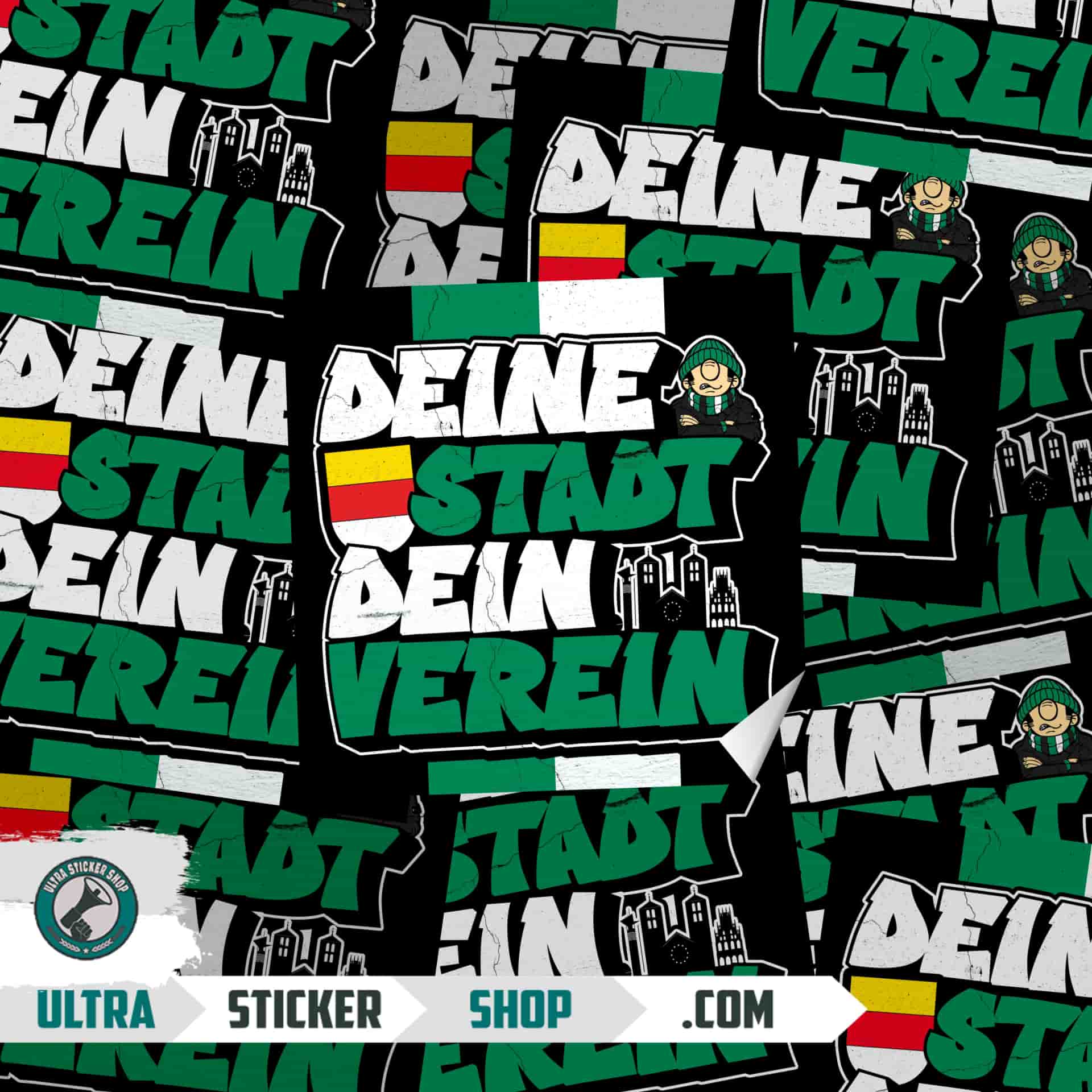 Deine stadt dein verein Stickers