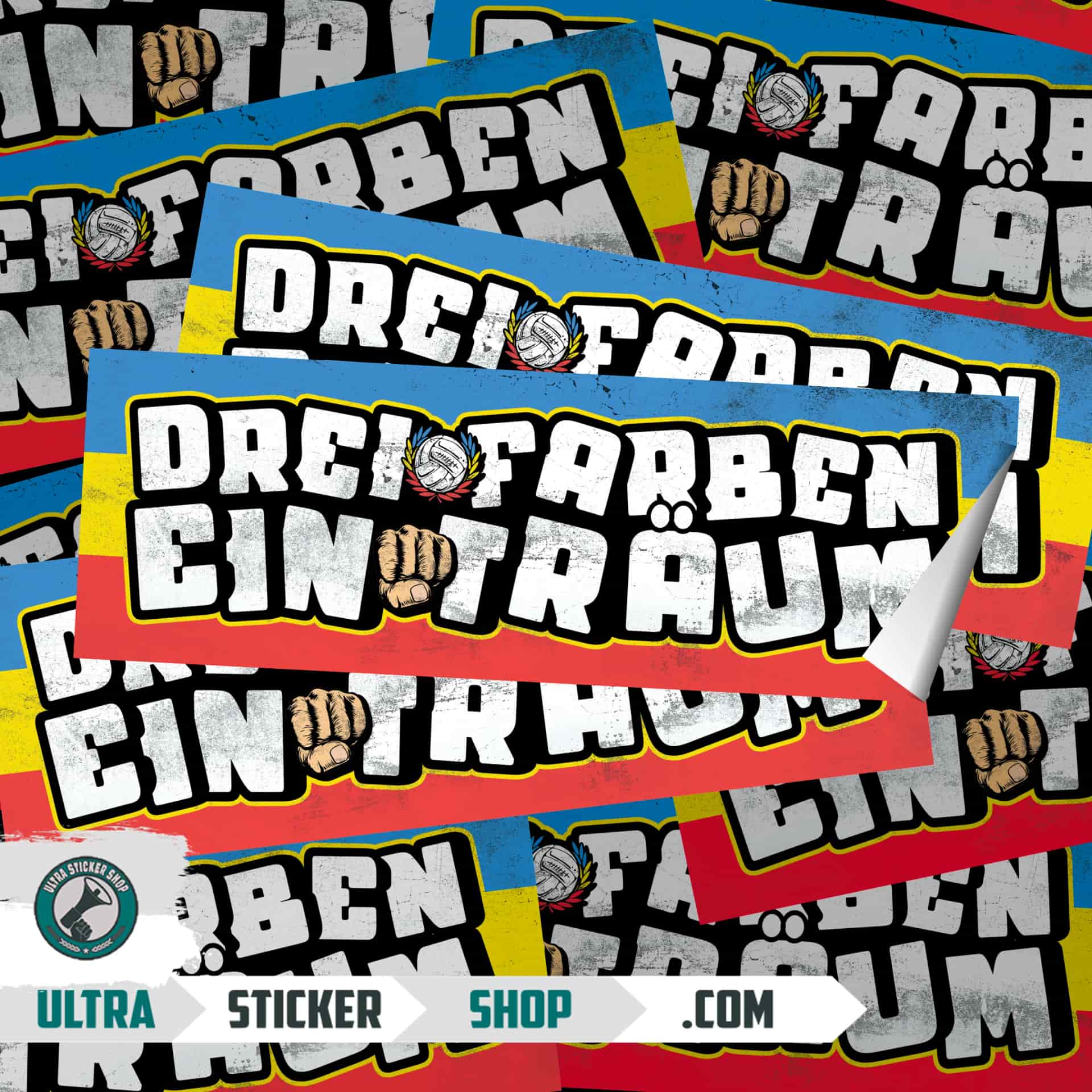 Drei färben - ein träum Stickers