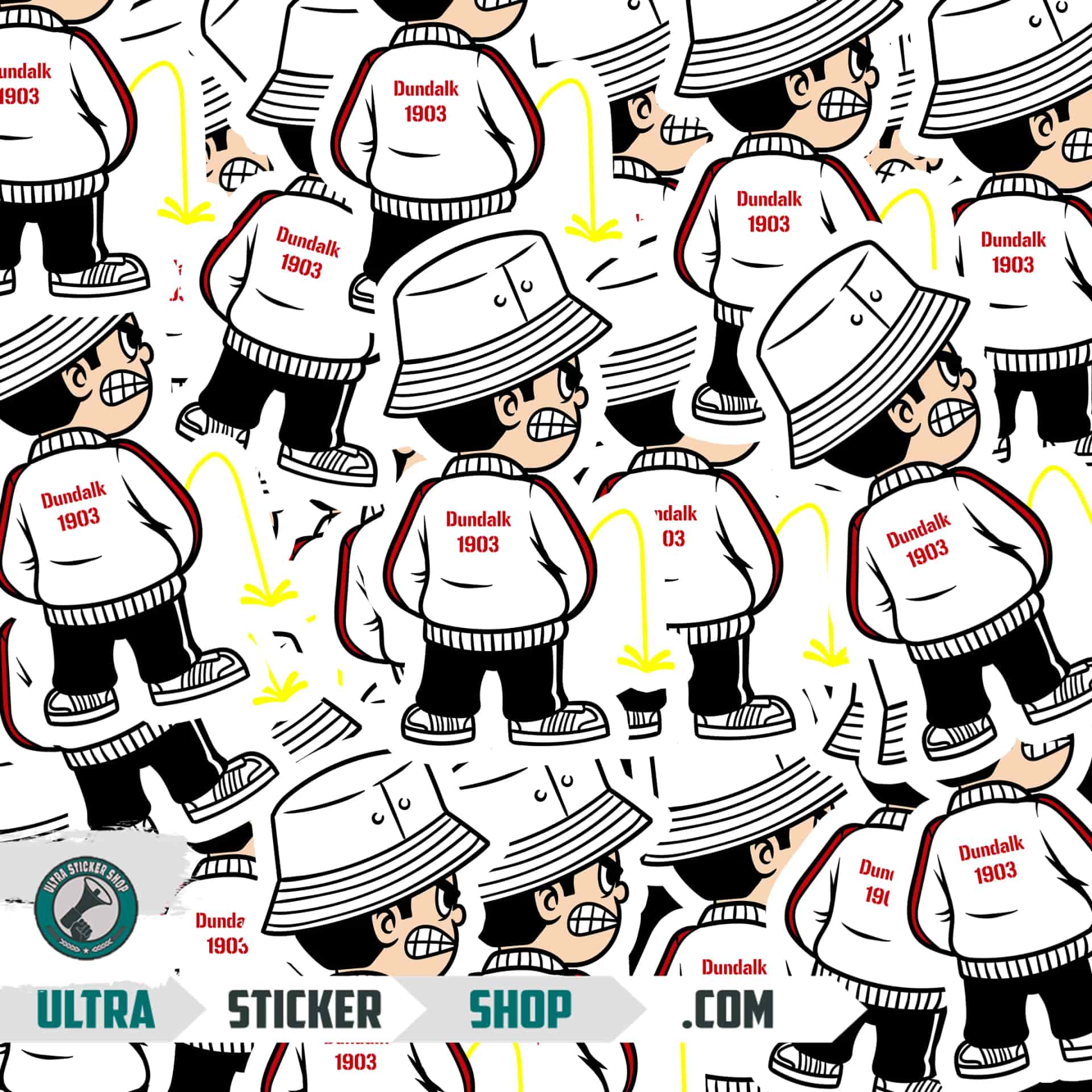 Dundalk 1903 Pee Kid Stickers