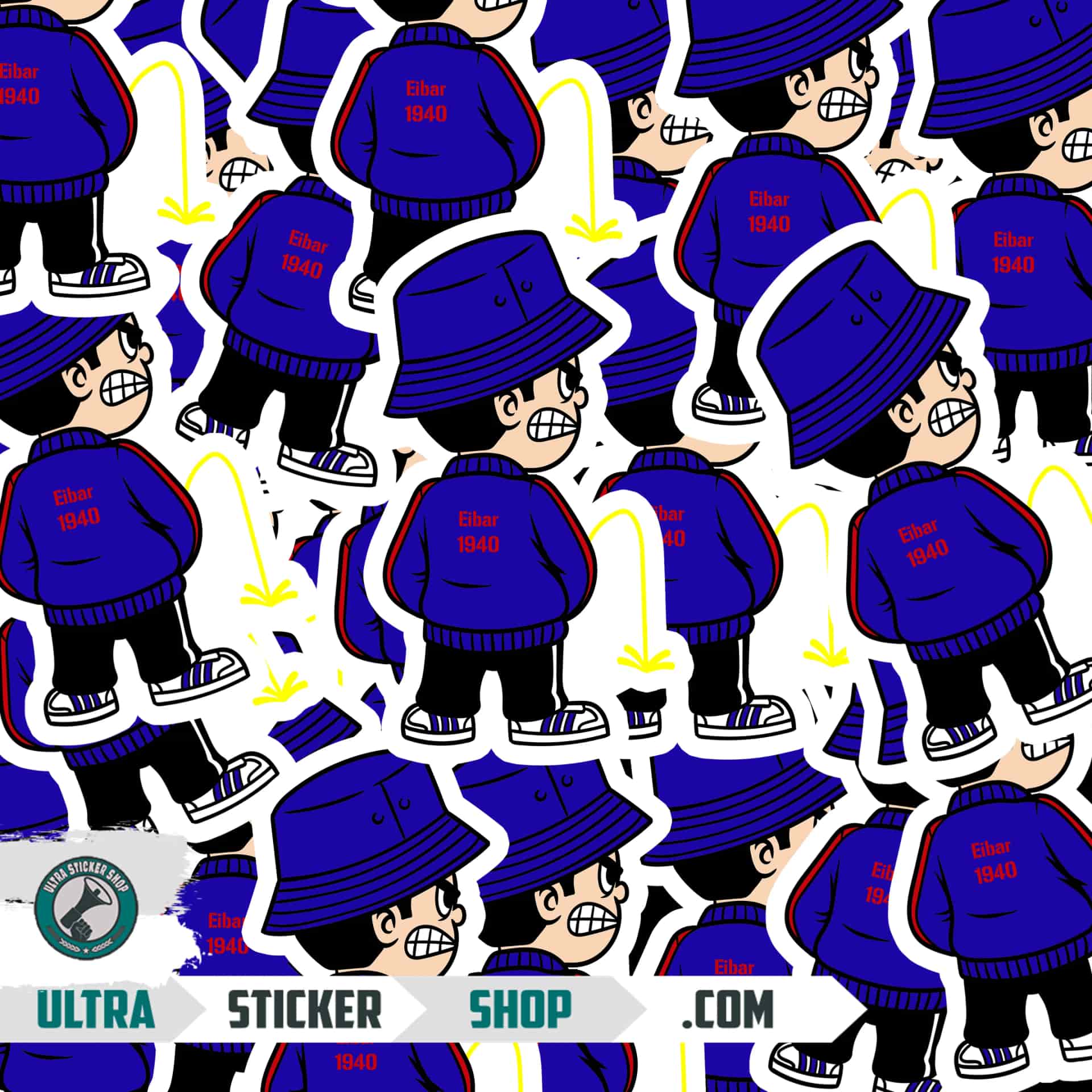 Eibar 1940 Pee Kid Stickers