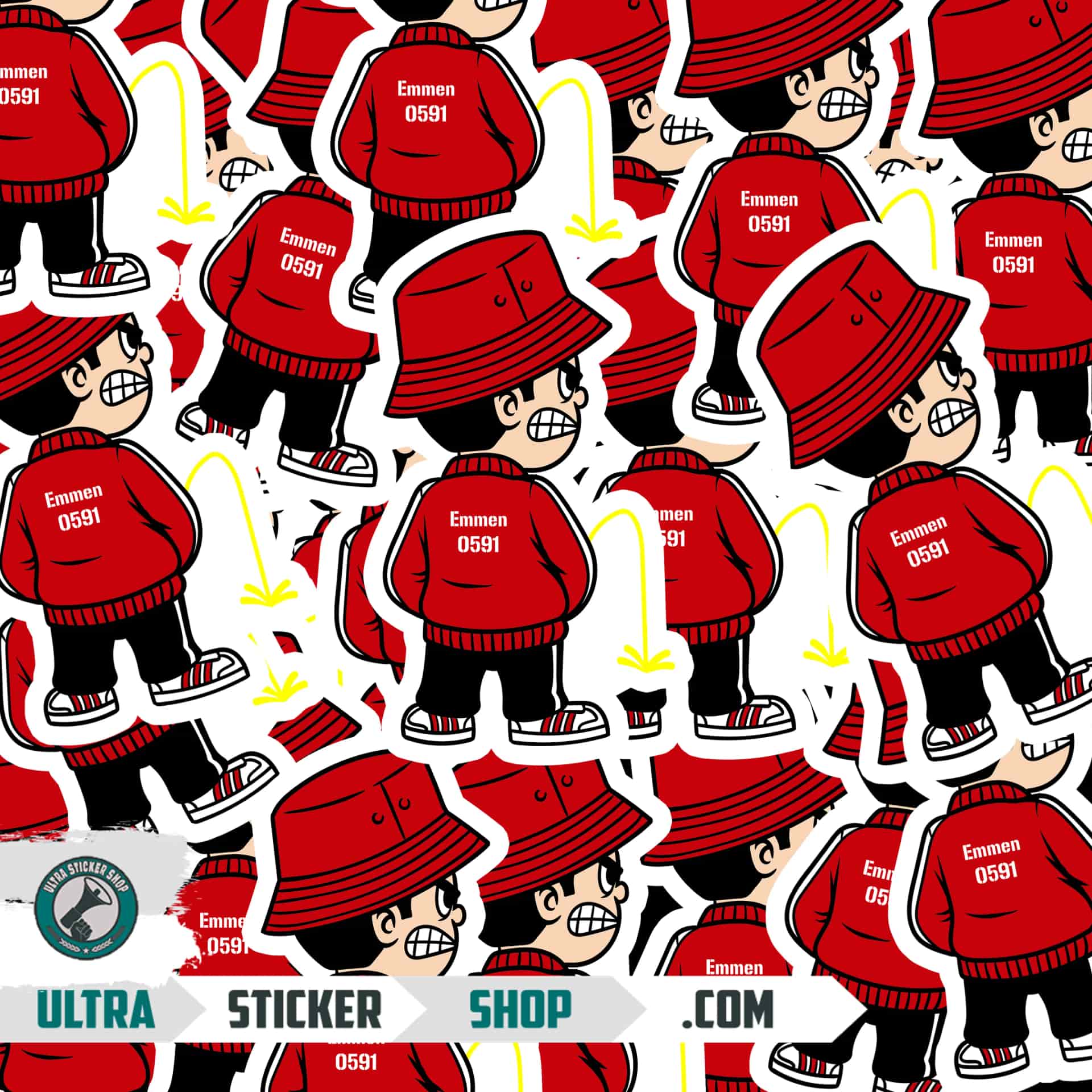 Emmen 0591 Pee Kid Stickers