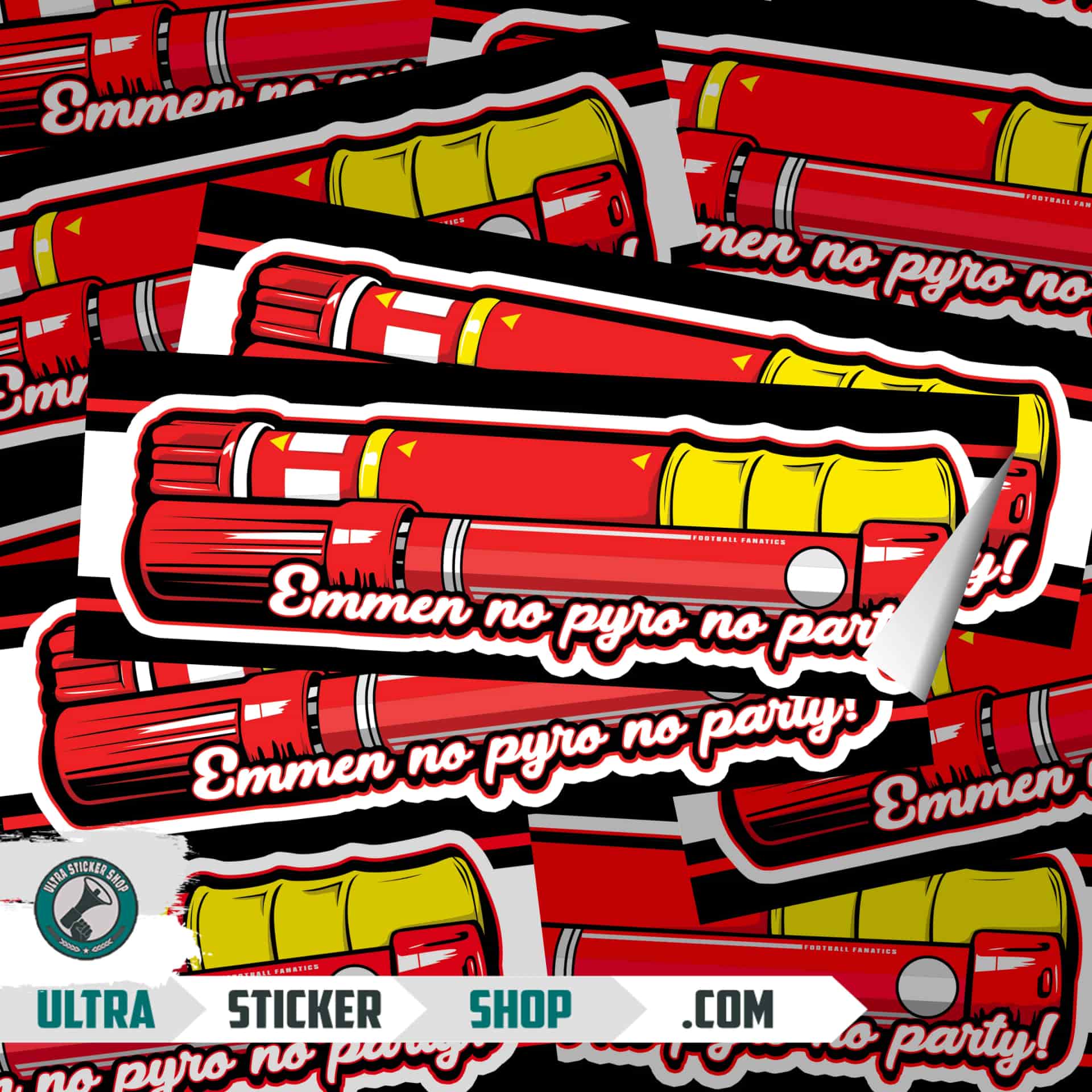 Emmen no pyro no party Stickers