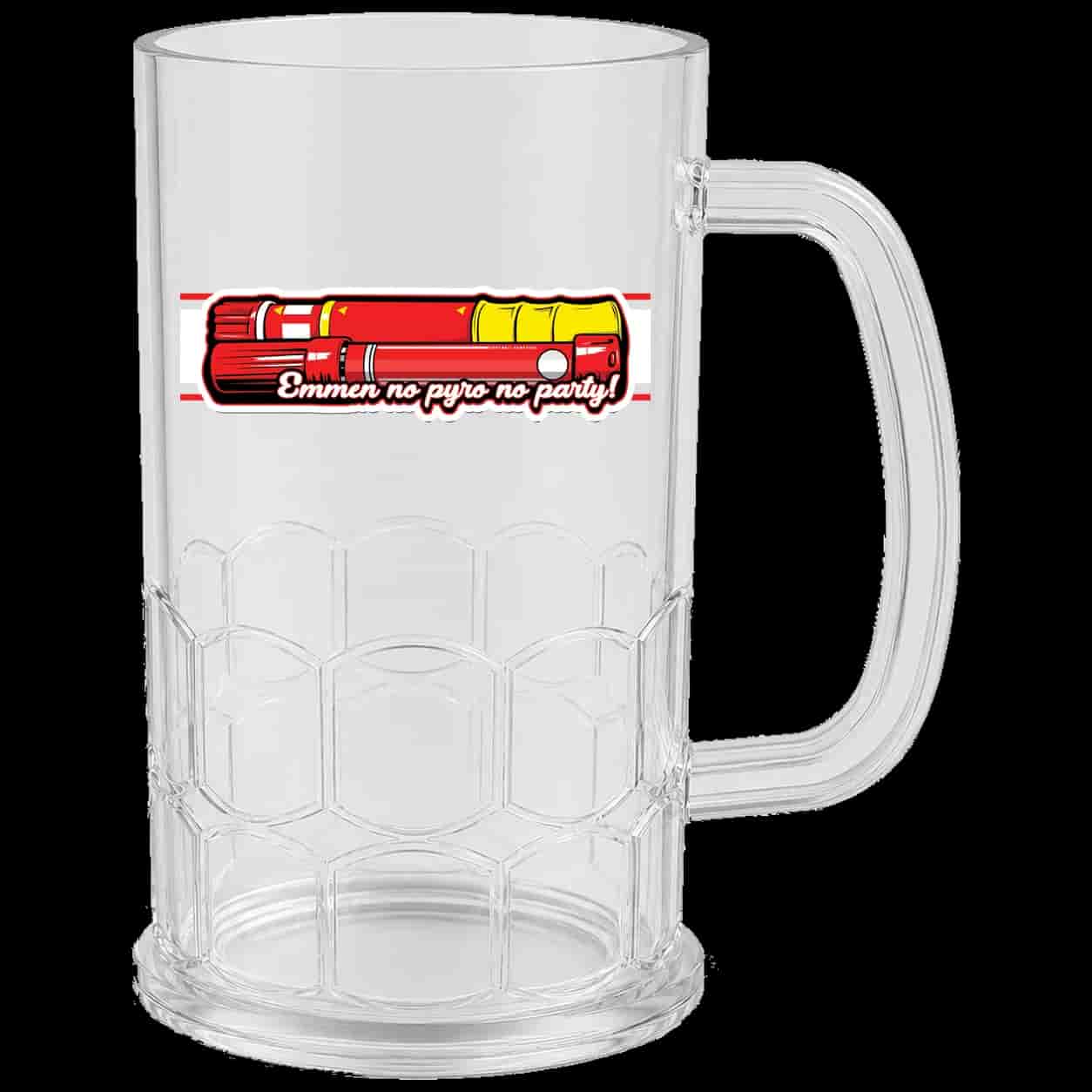 Emmen no pyro no party Beer Mug