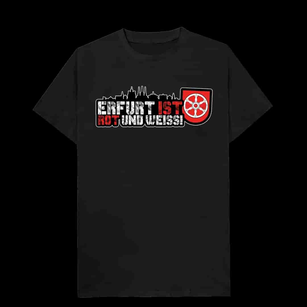 Erfurt ist Rot und weiss T-Shirt