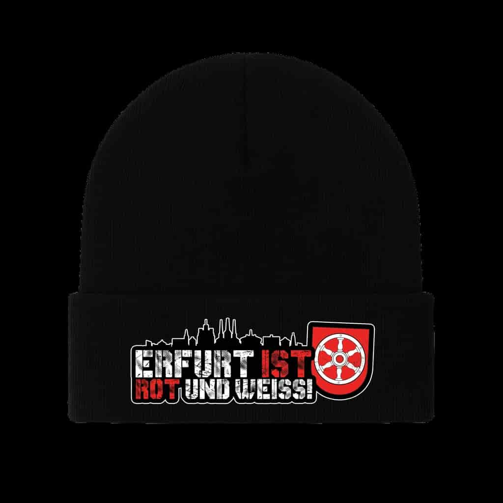 Erfurt ist Rot und weiss Beanie