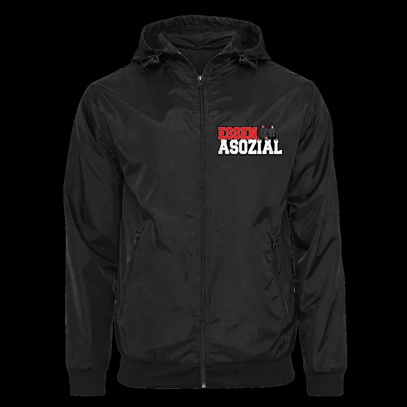 Essen asozial Jacket with Zip-Off Balaclava
